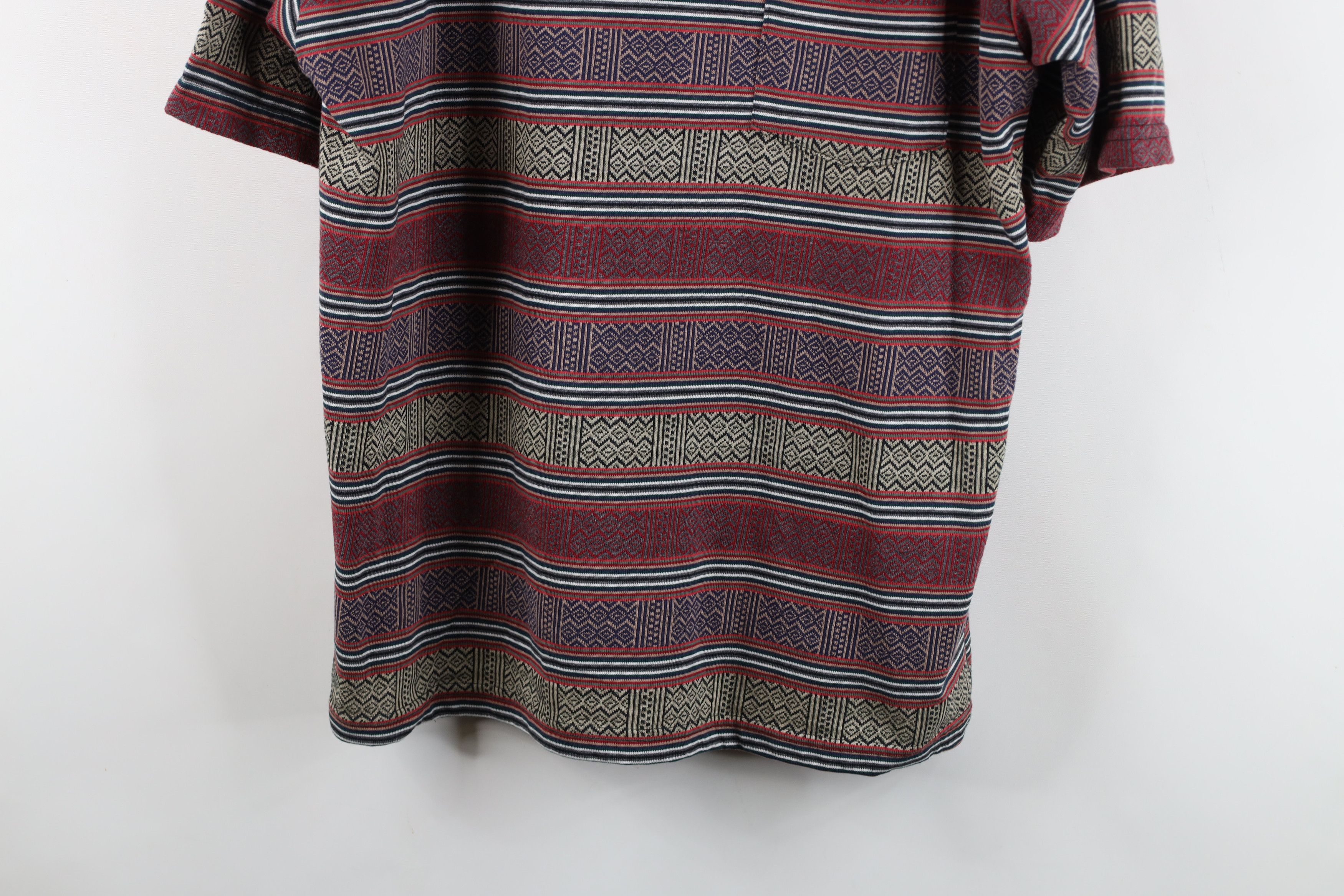 Vintage Vintage 90s Streetwear Striped Knit Surf T-Shirt USA Size US M / EU 48-50 / 2 - 3 Thumbnail