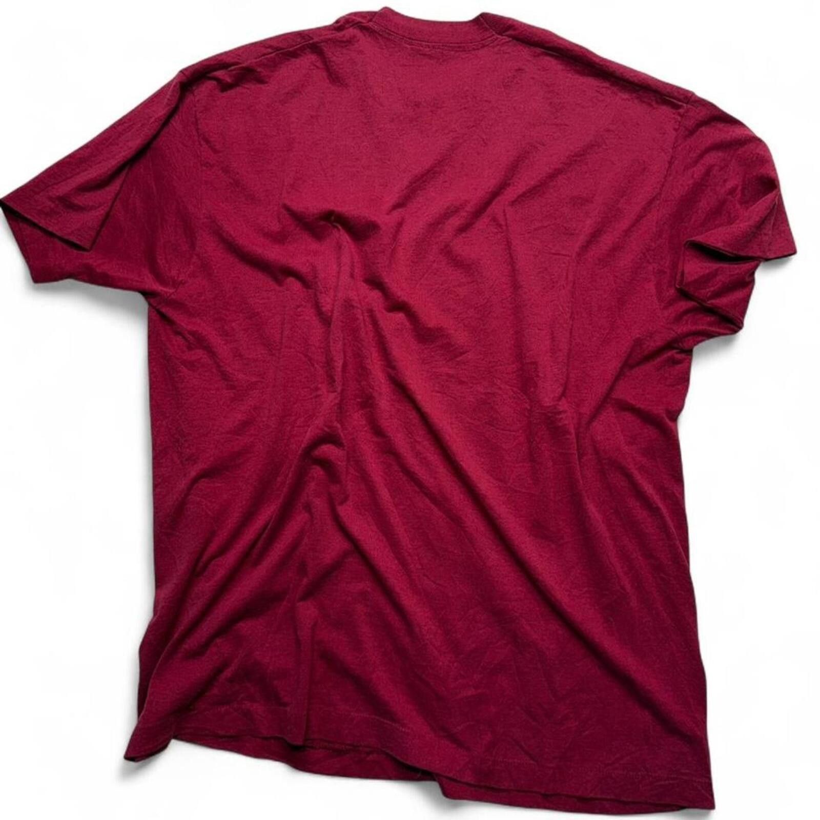 Other Vintage 80s/90s single stitch burgundy pocket tee Size US XXL / EU 58 / 5 - 2 Thumbnail
