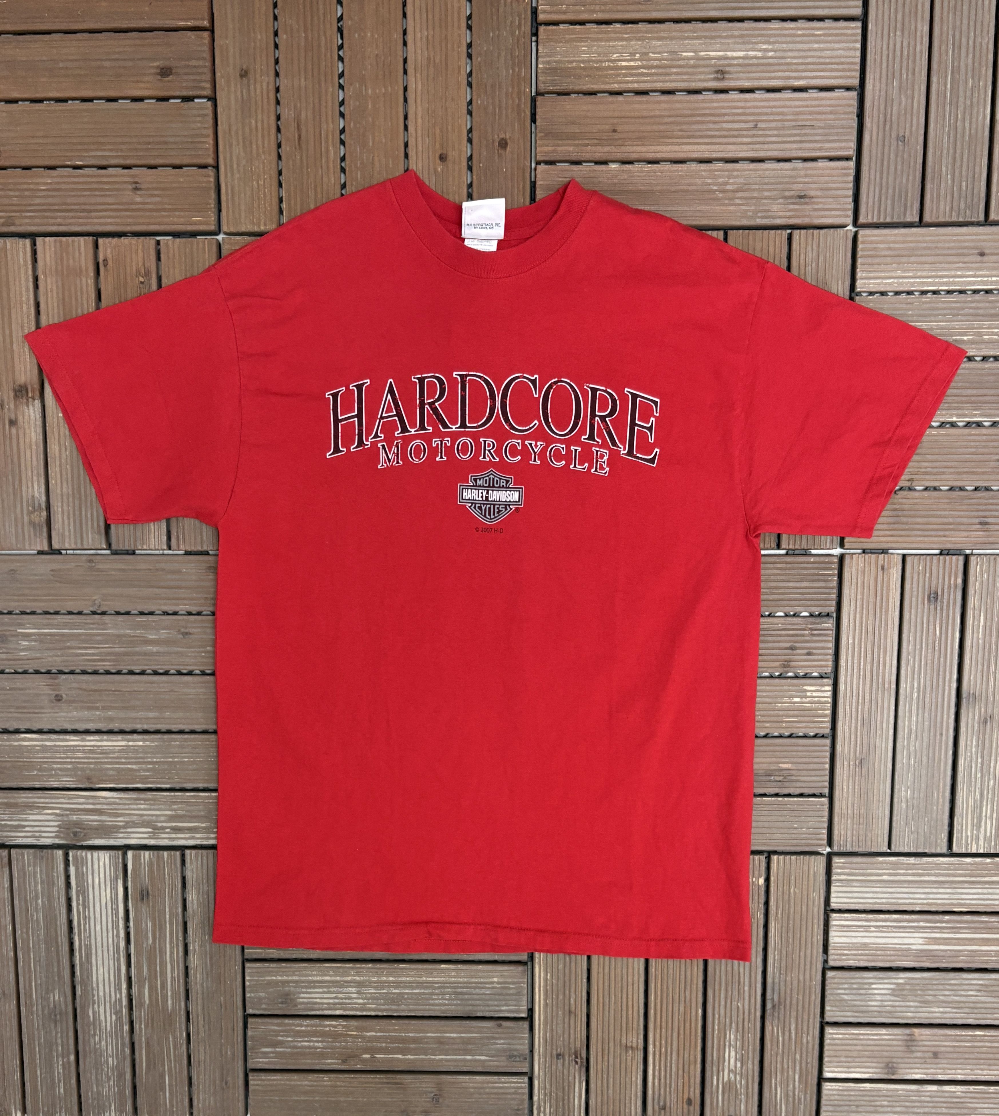 Vintage Harley Davidson Lansing, Michigan Vintage Red T-Shirt Tee Size US XL / EU 56 / 4 - 1 Thumbnail