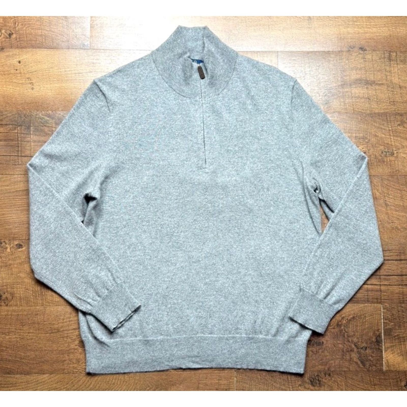 Ralph Lauren VINTAGE? (No) NWOT POLO RALPH LAUREN Gray 100% Cashmere 1/4 Zip Sweater Mens 2XL Size US XXL / EU 58 / 5 - 2 Thumbnail