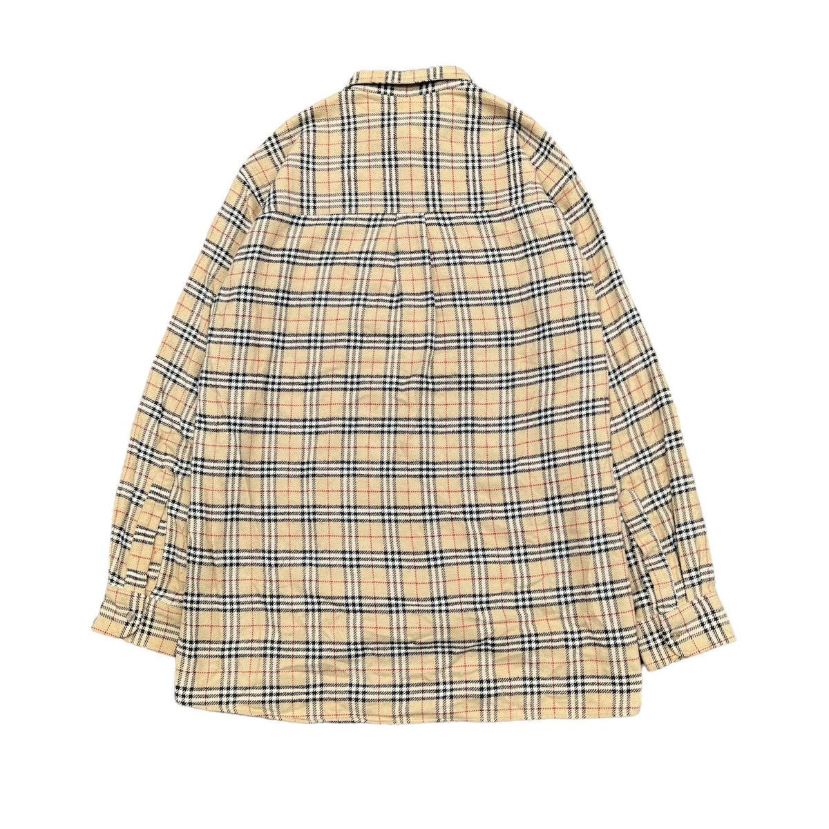 Burberry × Burberry Prorsum × Vintage 🇺🇸 1990s Burberrys Nova Check Iconic Longs Shirt Size US XL / EU 56 / 4 - 11 Thumbnail