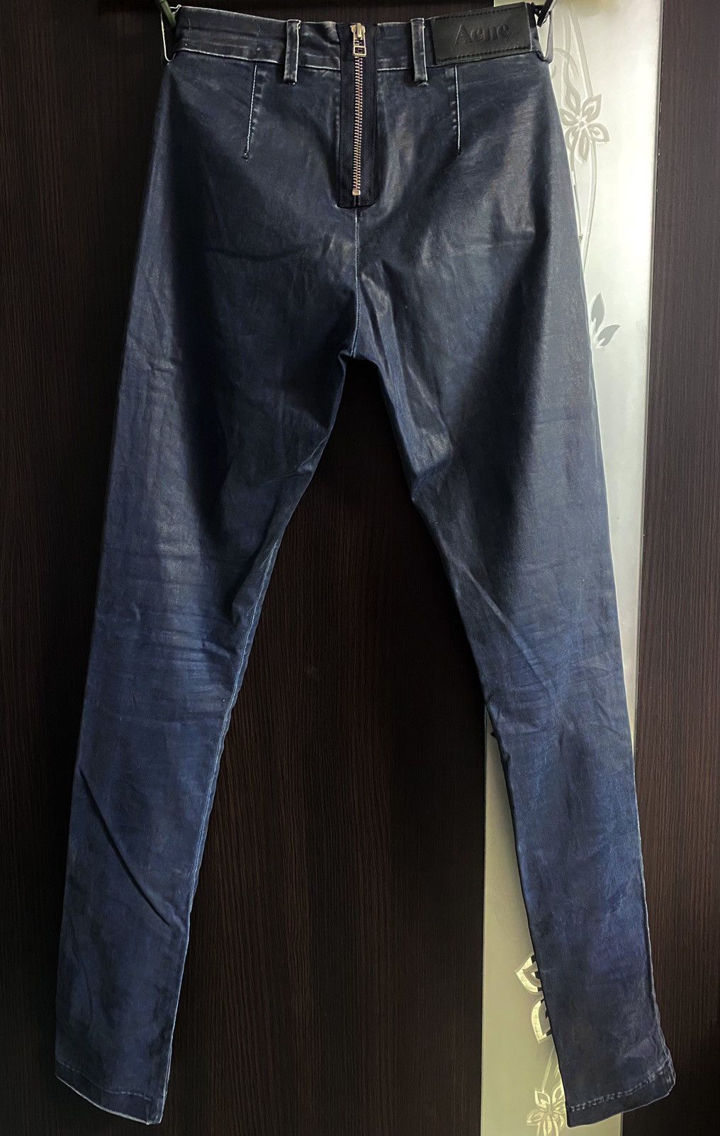 Acne Studios Women’s Acne Studios Vintage Waxed Skin Plant Pants Trousers Size 24" / US 00 / IT 34 - 4 Thumbnail