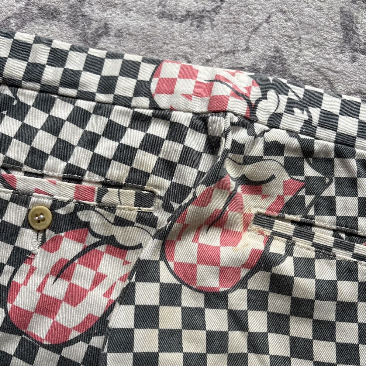 Comme des Garcons Homme Plus CDG Homme Plus Rolling Stones Tongue Lips Patchwork Pants Size US 29 - 9 Thumbnail