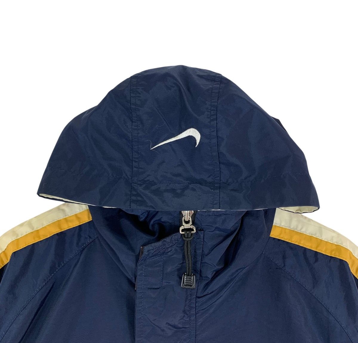 Nike × Vintage VINTAGE NIKE SWOOSH BIG LOGO LIGHT ZIPPER HOODIE JACKET Size US XL / EU 56 / 4 - 4 Thumbnail