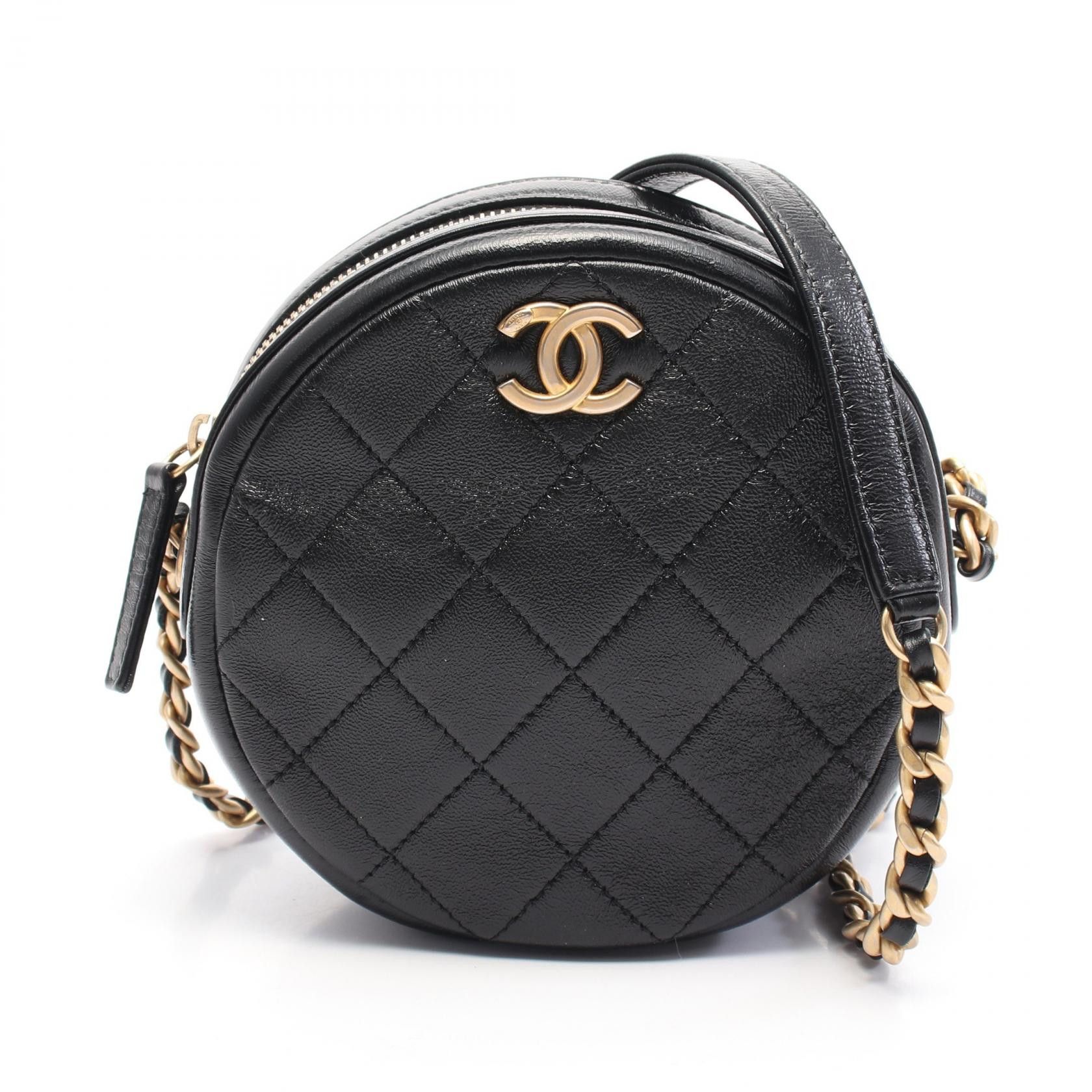 Chanel Chanel Matelasse Leather Mini Shoulder Bag Leather Shoulder Bag As1898 in Black, Women's
