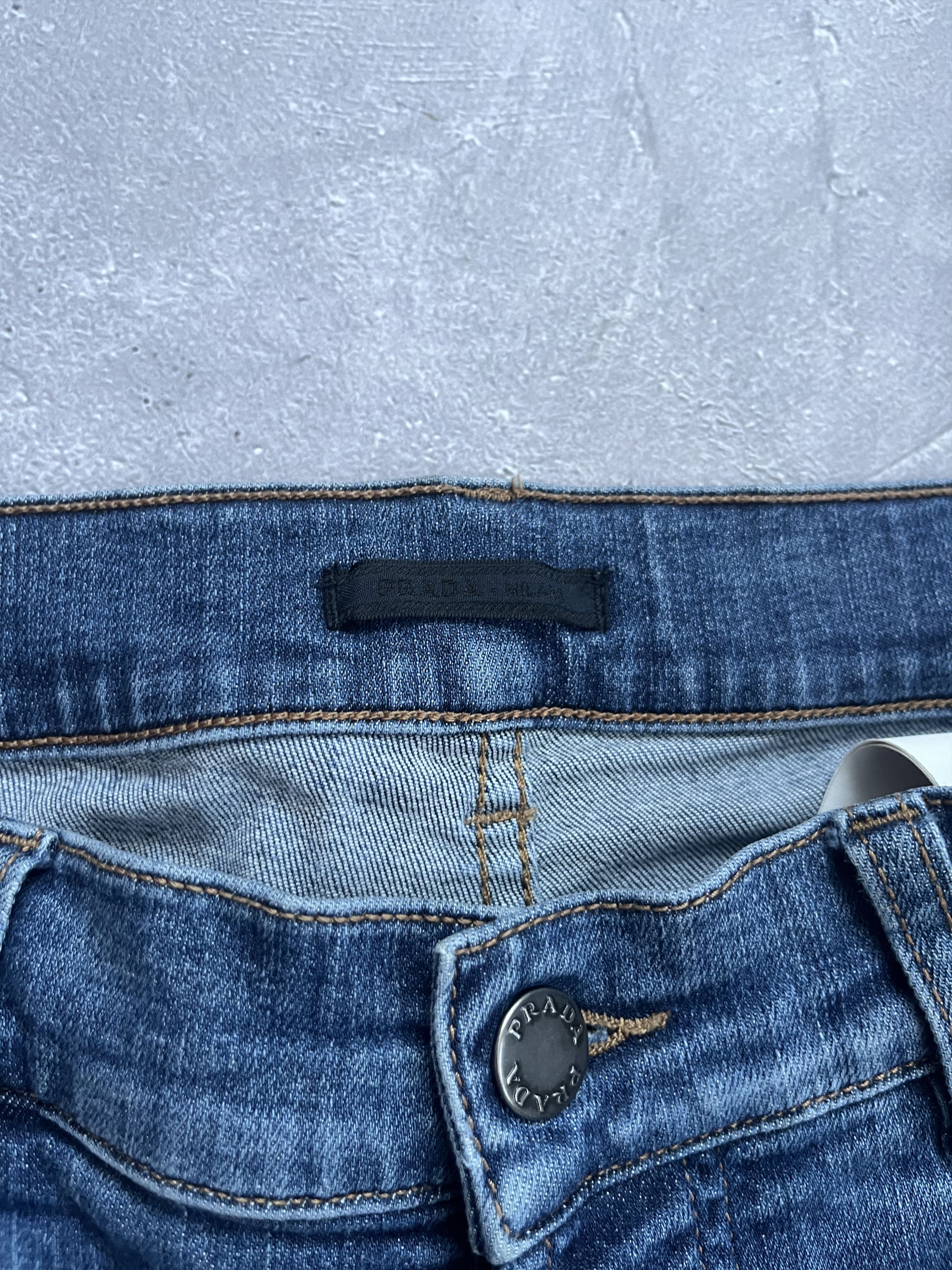 Prada Prada Denim Jeans Women Blue Black Tab Size 30 Size 30" / US 8 / IT 44 - 14 Thumbnail