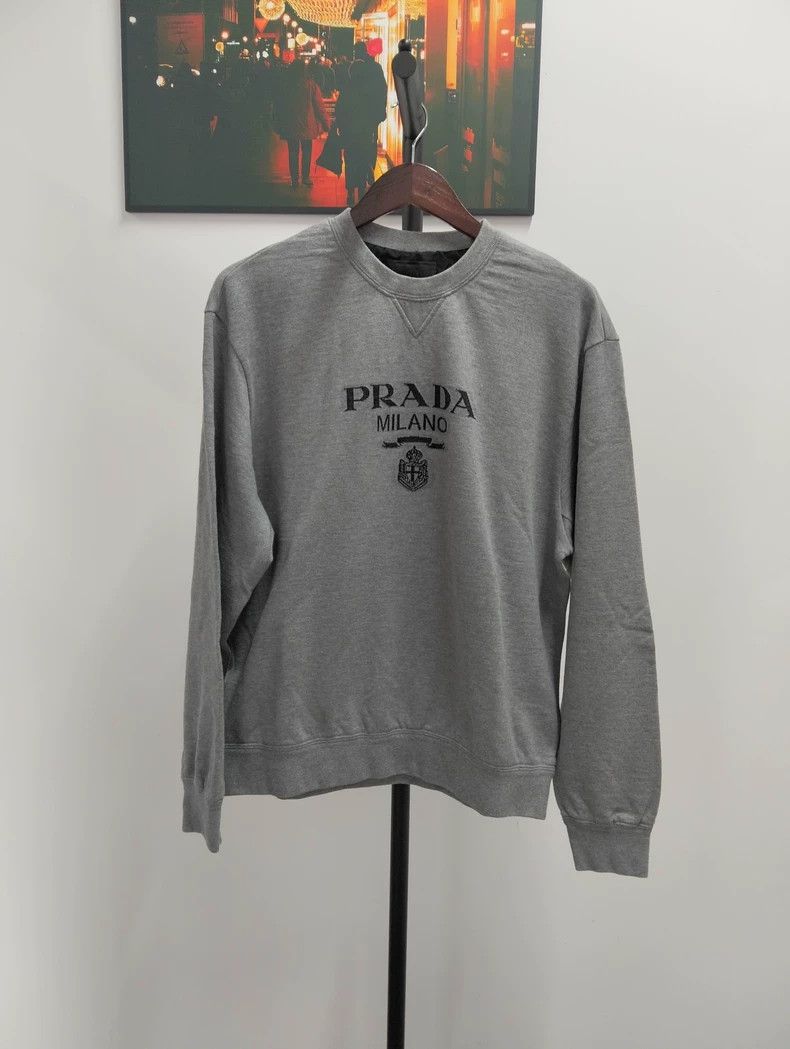 Prada Gray Sweatshirt XL