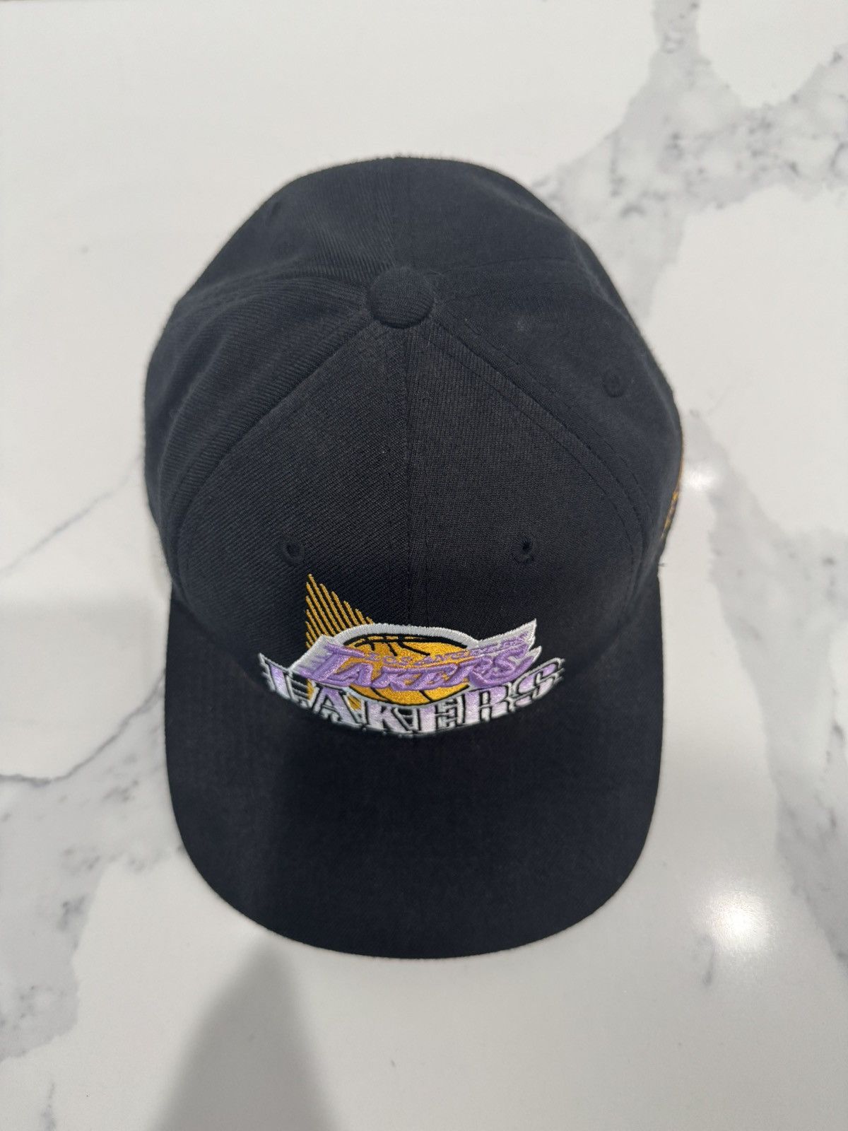Mitchell & Ness Vintage Y2K Los Angeles Lakers Mitchell & Ness Snapback Hat Size ONE SIZE - 7 Thumbnail