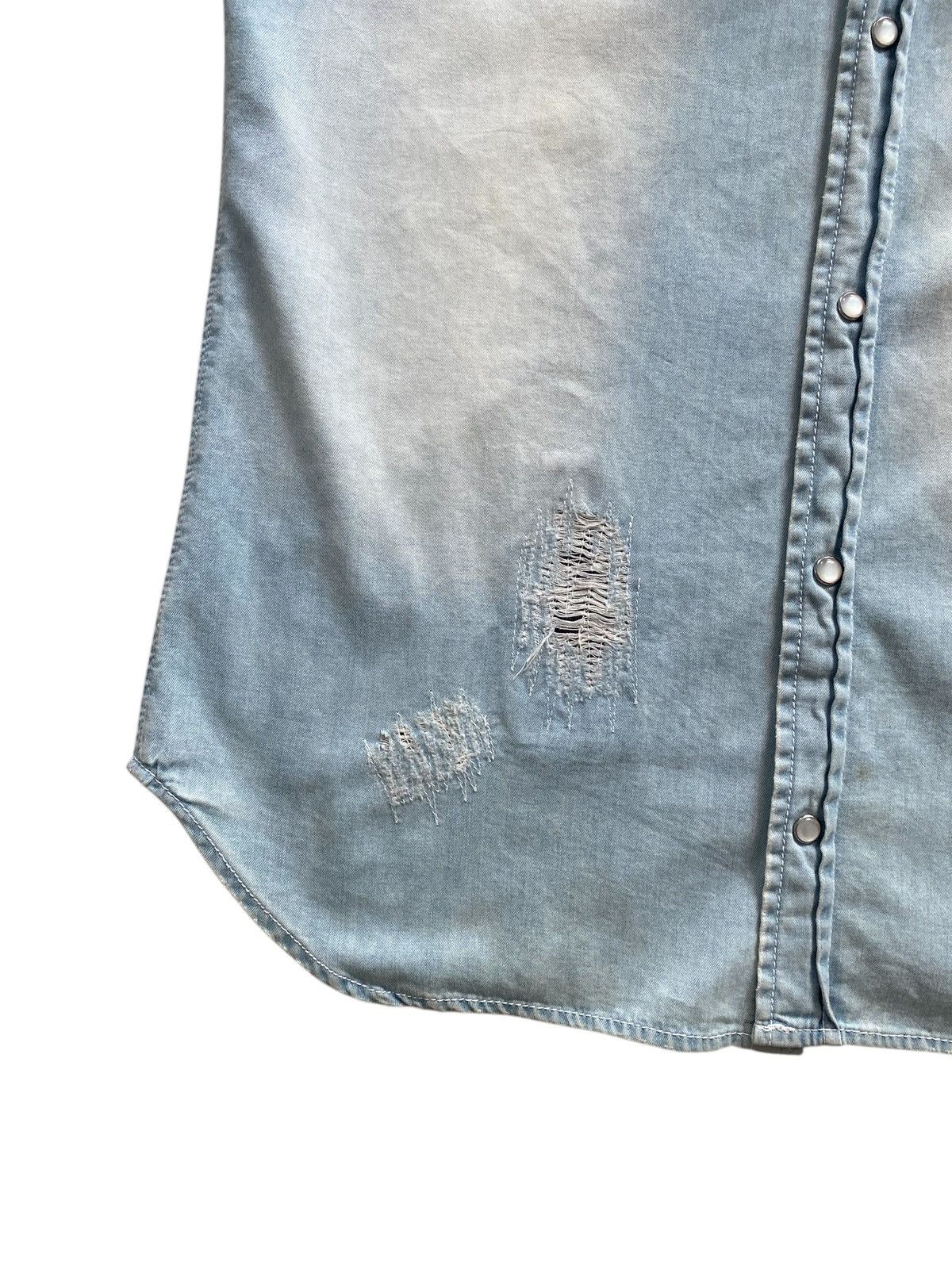 Hysteric Glamour × Japanese Brand Vintage Biker NORTON Pachwork DENIM BUTTON rare design Size US XL / EU 56 / 4 - 9 Thumbnail