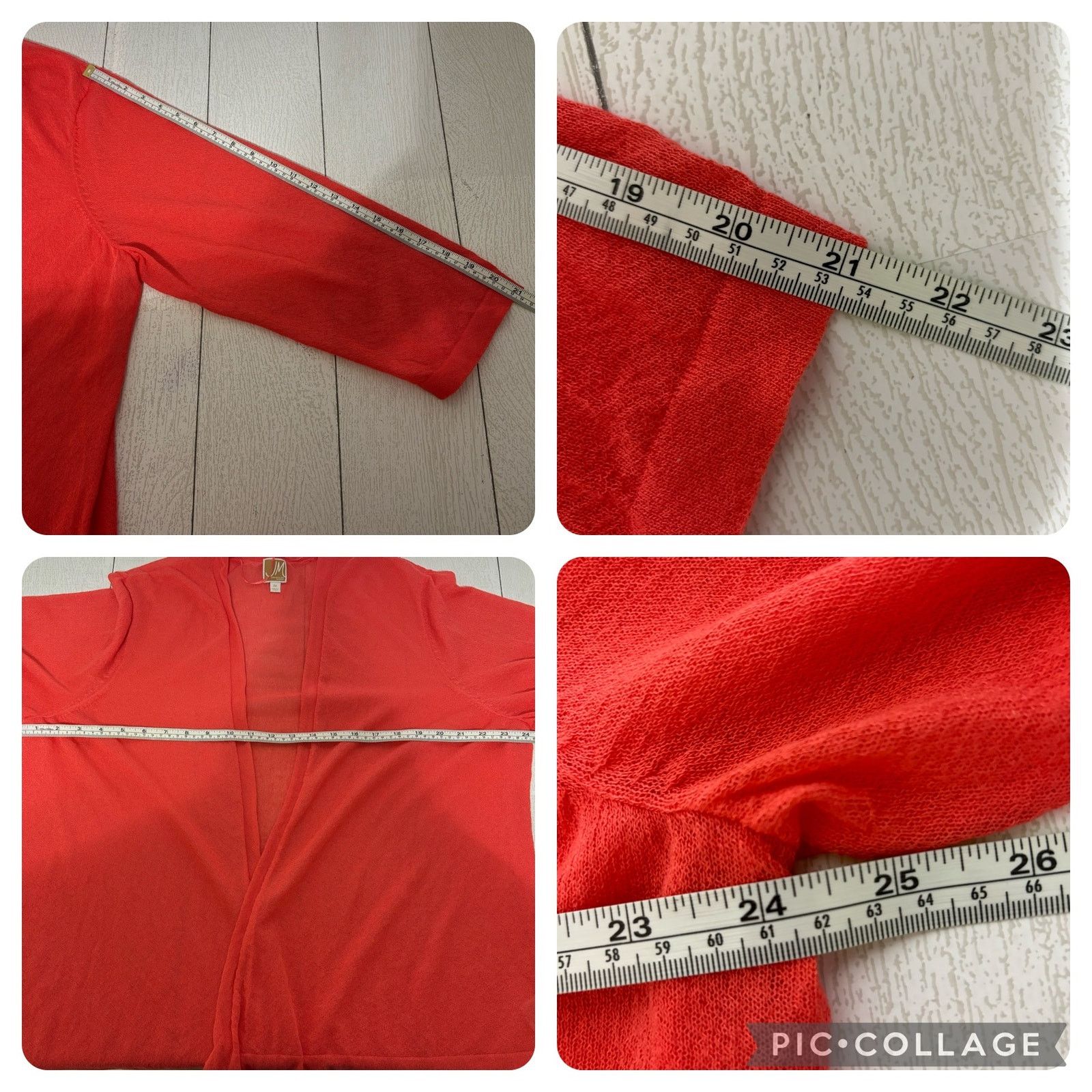 Other JM Collection Coral Orange Sweater and Tank Set Size 2X Size XXL / US 16-18 / IT 52-54 - 4 Thumbnail