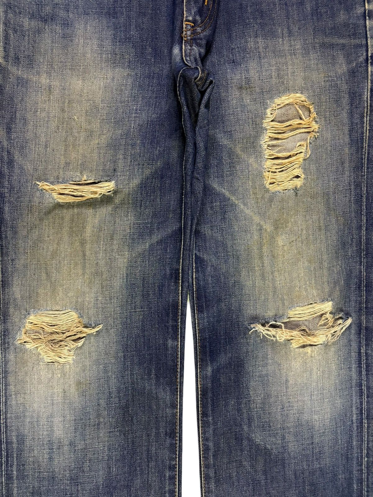 Edwin Vintage Edwin 503 Mud Wash Distressed Loose Jeans Size US 29 - 5 Thumbnail