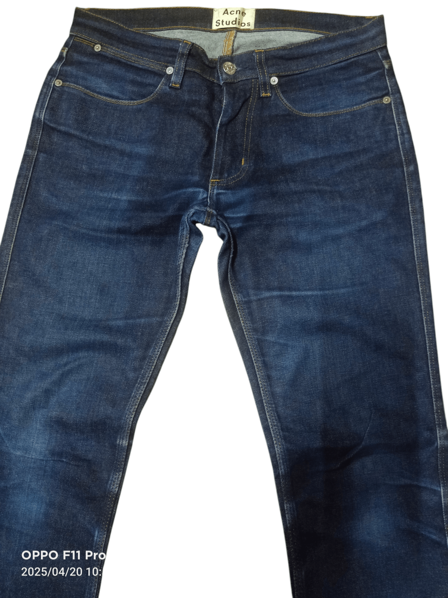 Acne Studios Ance Studio Max StR Raw Denim Size US 31 - 18 Thumbnail