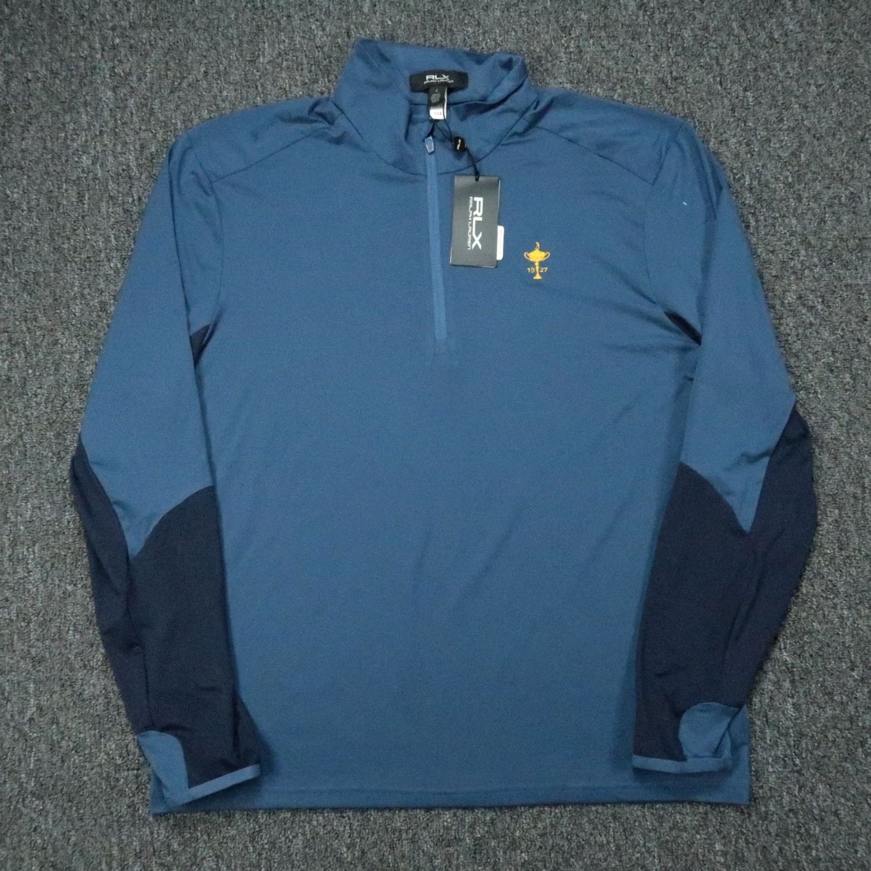 RLX Ralph Lauren RLX Ralph Lauren Pullover Mens Large Blue 1/4 Zip Performance Golf Ryder Cup Activewear Casual Travel Moisture Wicking Breathable Stretch Size US L / EU 52-54 / 3 - 2 Thumbnail