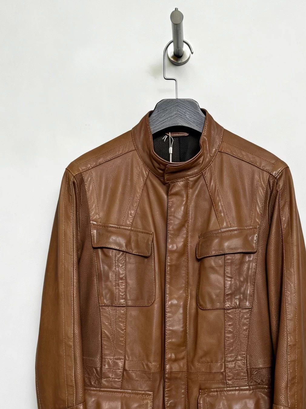 Dirk Bikkembergs Dirk Bikkembergs Field Leather Jacket 44 Lambskin Size US S / EU 44-46 / 1 - 2 Thumbnail