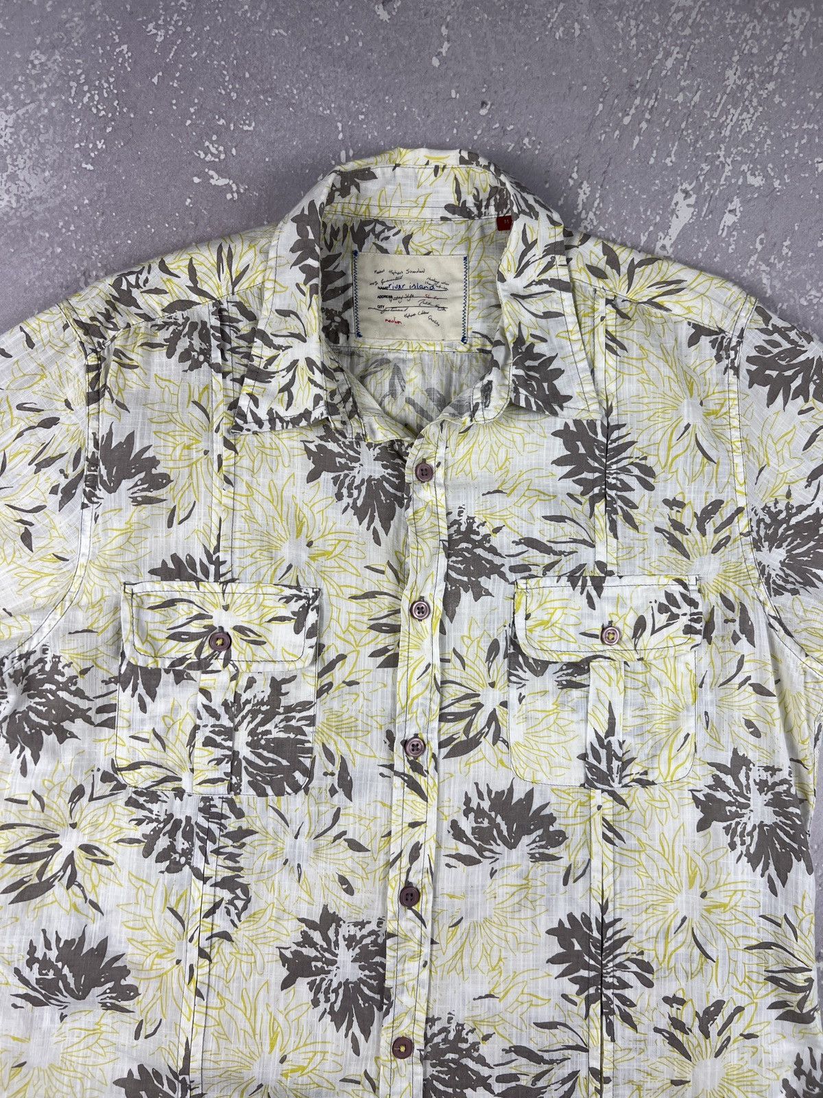 Vintage Vintage Hawaiian Floral Cotton Two Pockets Shirt Size US M / EU 48-50 / 2 - 3 Thumbnail