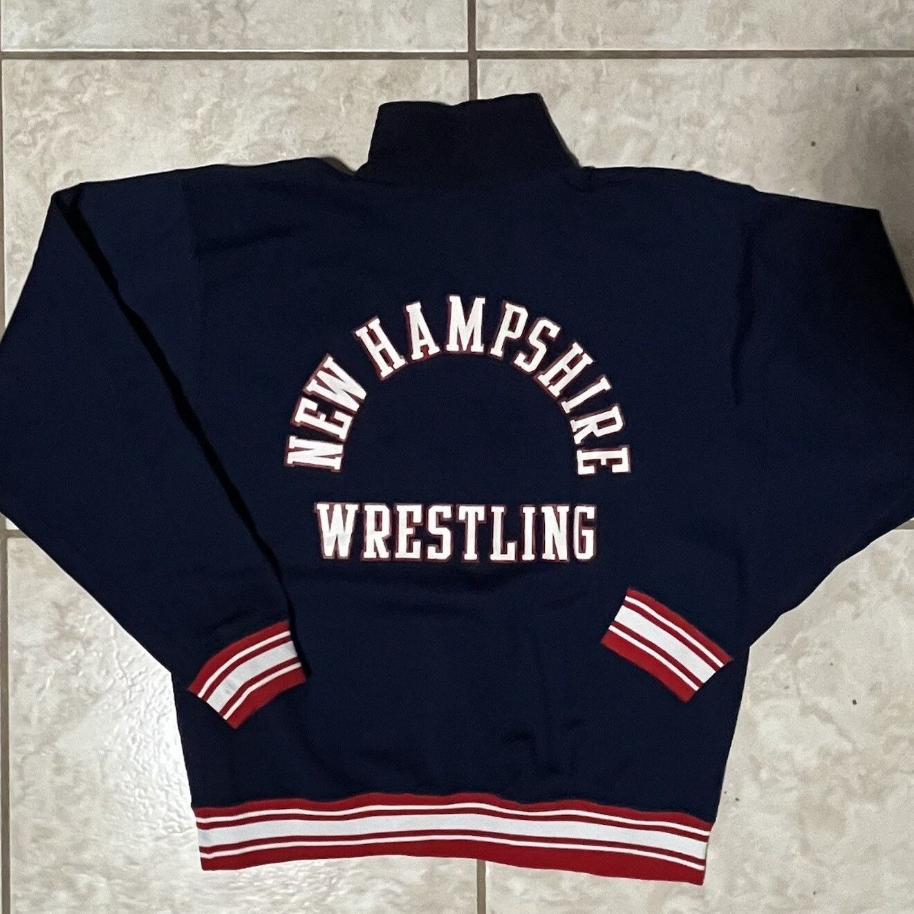 Russell Athletic 1970s Russell Durene N. Hampshire Wrestling Talon Zipper VG Size US XL / EU 56 / 4 - 1 Thumbnail