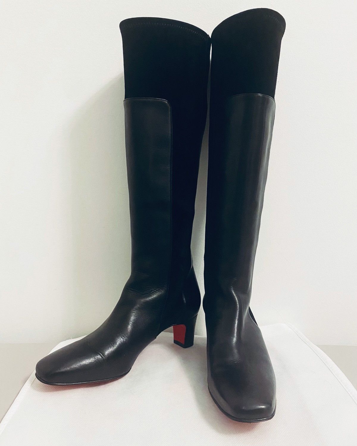 Christian Louboutin Authentic Christian Louboutin leather and suede boots Size US 8 / IT 38 - 1 Thumbnail