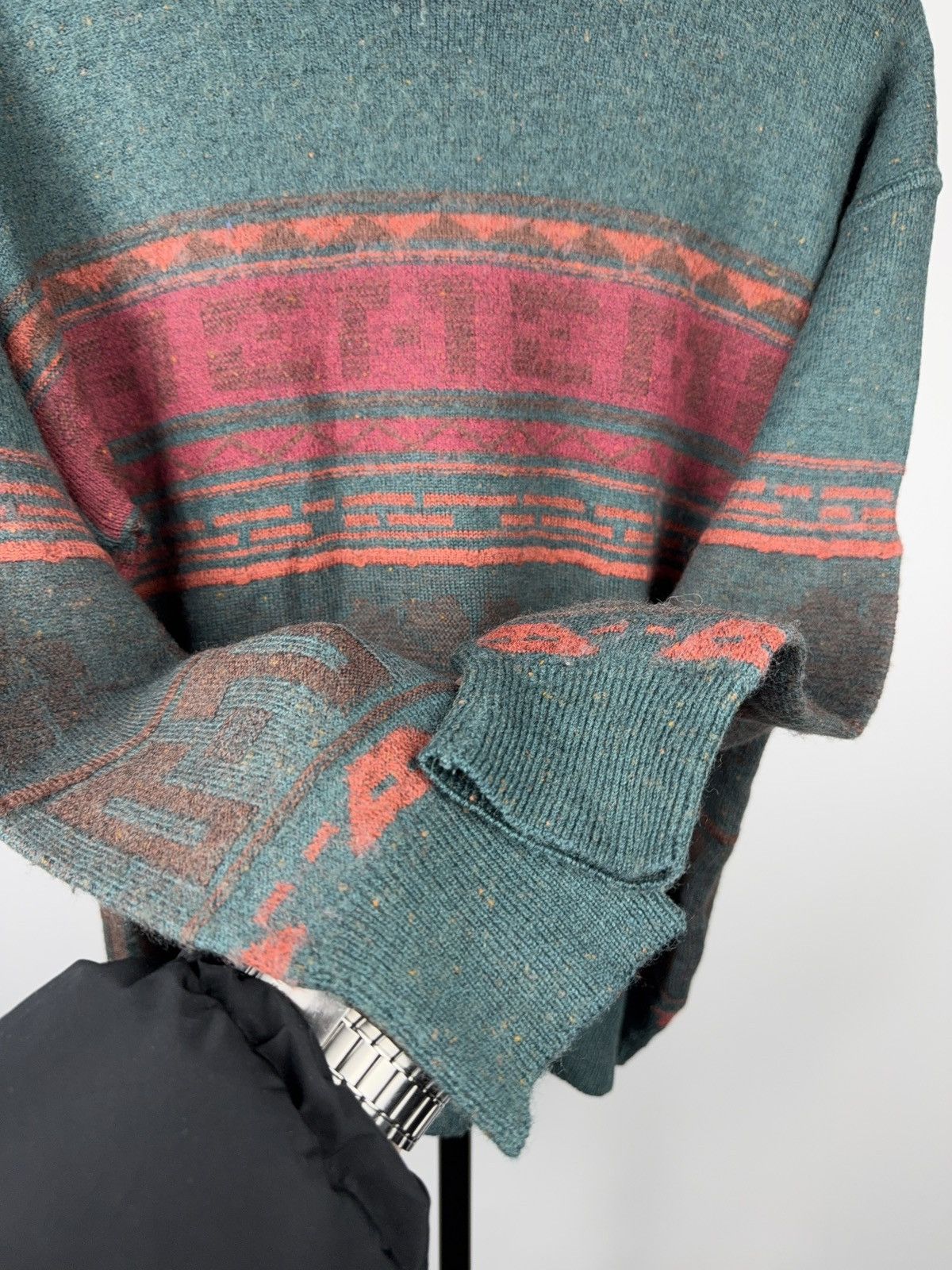 Japanese Brand ⚡️Vintage Retro Japanese Art of M Abstract Knit Sweater 90s Size US S / EU 44-46 / 1 - 5 Thumbnail