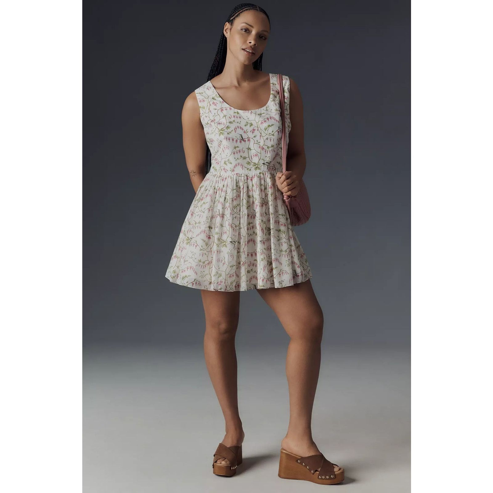 Anthropologie × Rachel Antonoff New Eliana Sleeveless Babydoll Mini Dress $288 XXL Size XXL / US 16-18 / IT 52-54 - 6 Thumbnail