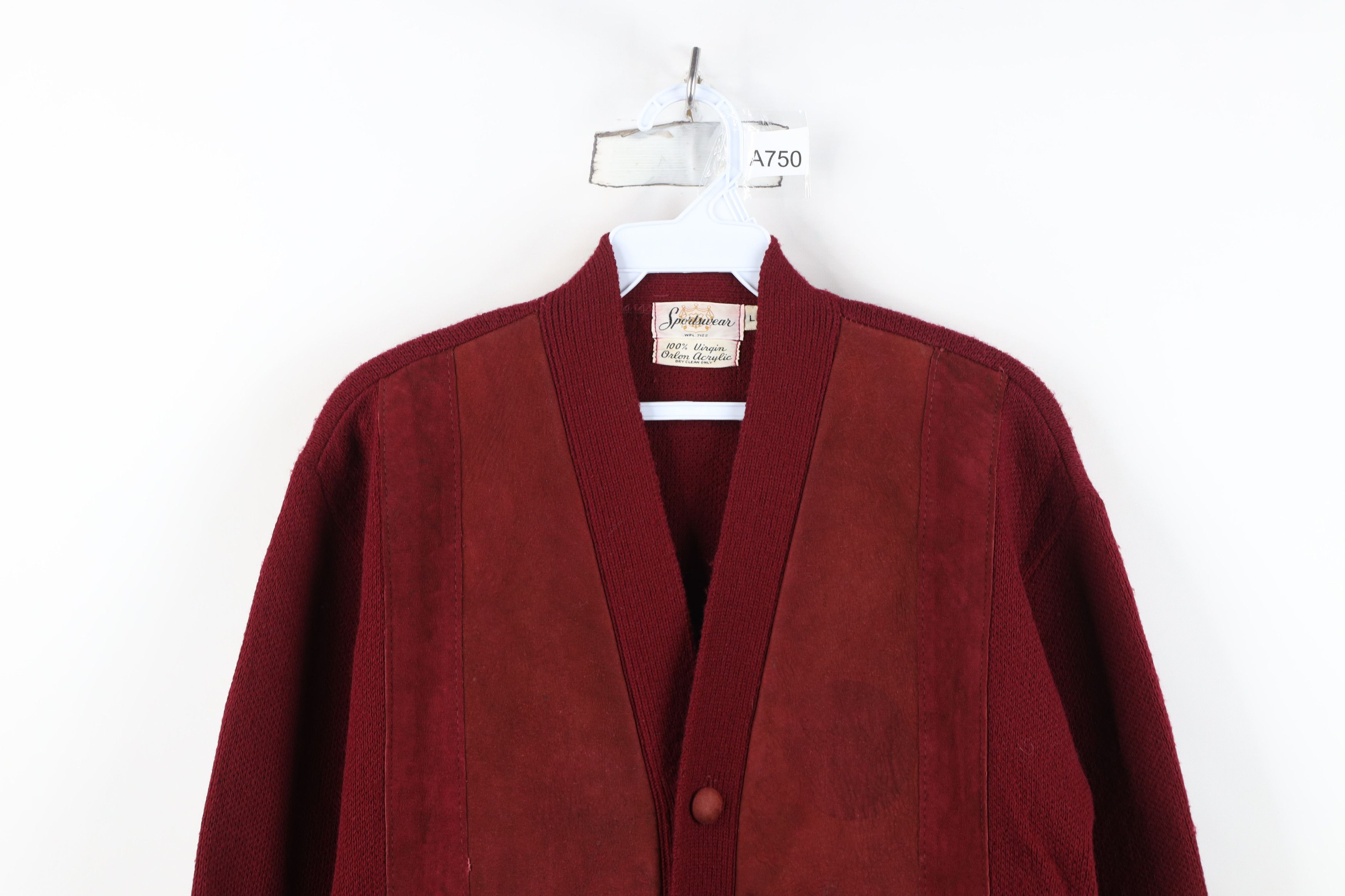 Vintage Vintage 50s 60s Streetwear Trim Knit Cardigan Sweater USA Size US L / EU 52-54 / 3 - 2 Thumbnail
