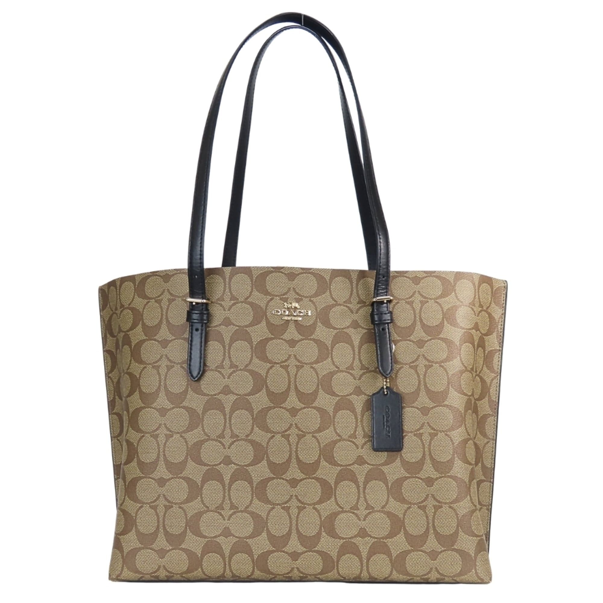 Coach Coach Signature Tote Bag 1665 Leather Brown Black Women's COACH Size ONE SIZE - 1 Thumbnail