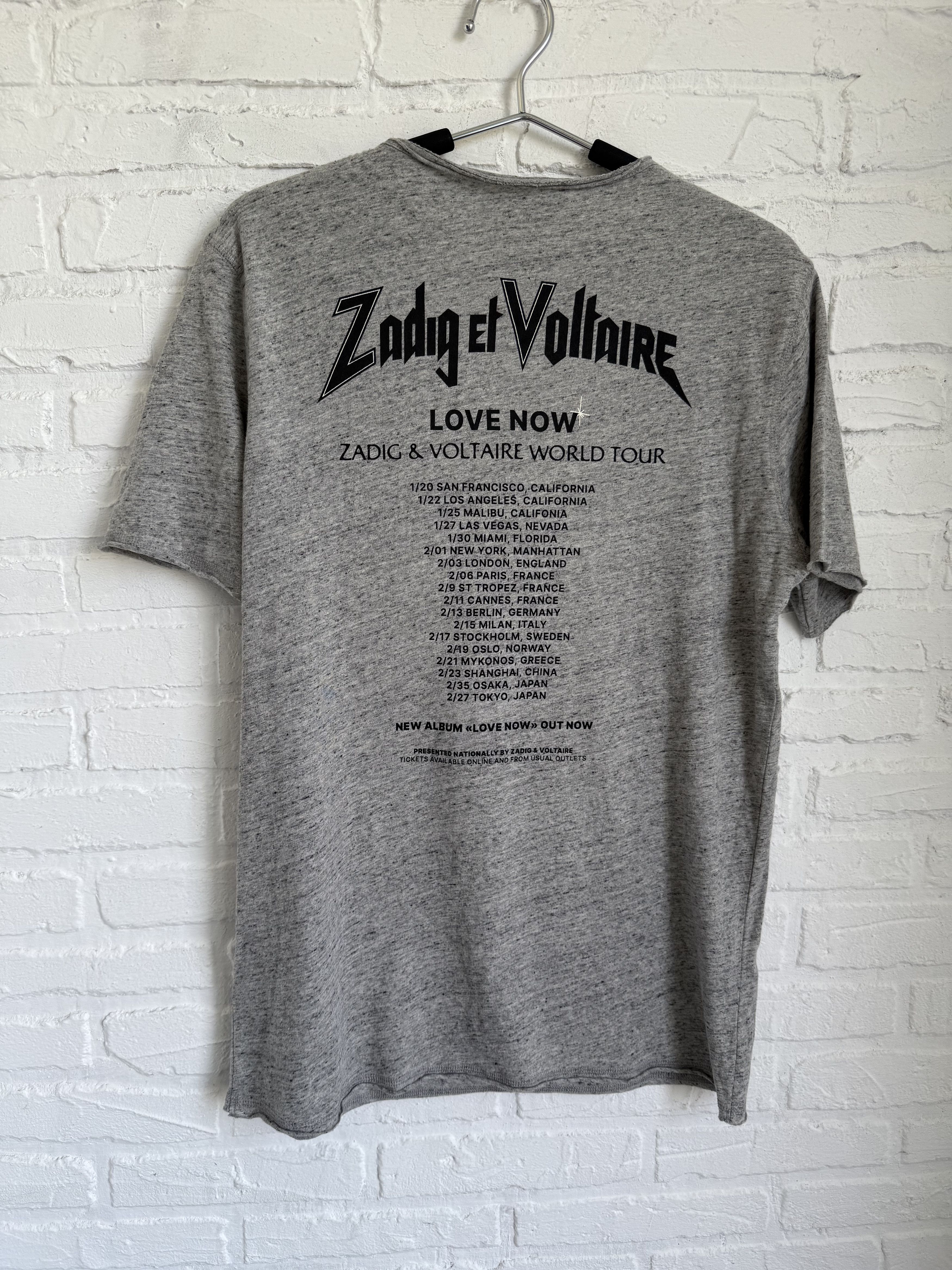 Zadig & Voltaire Zadig & Voltaire Love now World tour 97 t-shirt Size US M / EU 48-50 / 2 - 2 Thumbnail