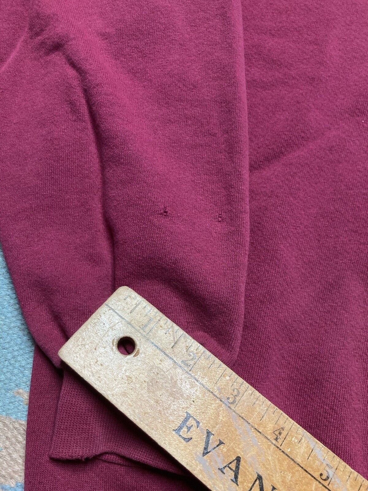 Vintage VTG 90s crewneck sweatshirt cheetah blank maroon red USA L Size US L / EU 52-54 / 3 - 3 Thumbnail