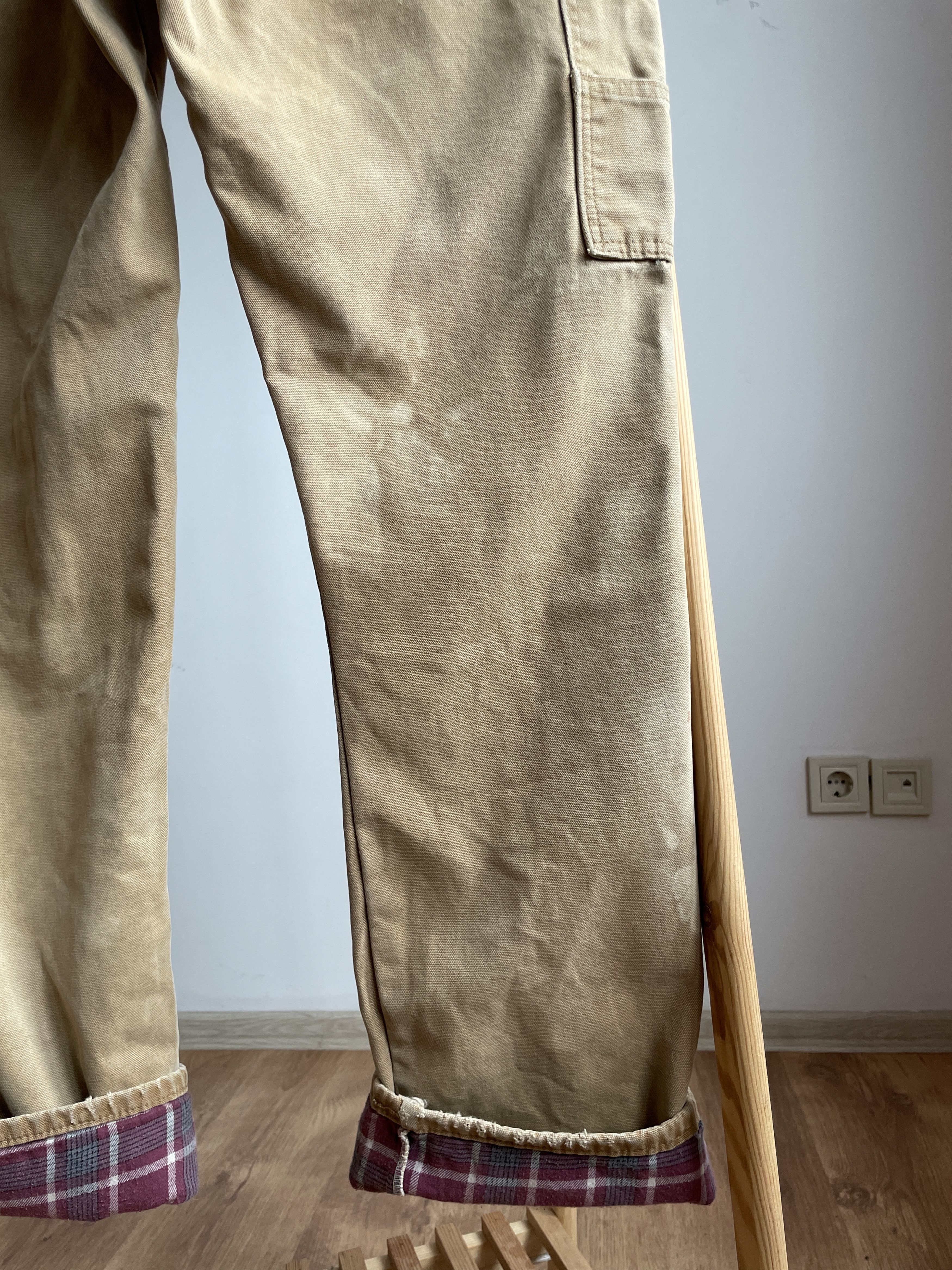 Dickies Dickies Flannel Lined Duck Canvas Carpenter Work Pants Size US 36 / EU 52 - 9 Thumbnail