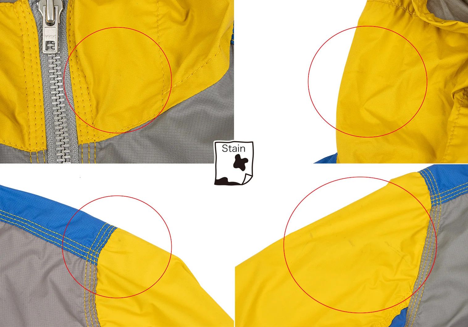 Junya Watanabe Windstopper Nylon Mountain Parka in Yellow, Blue, Grey Size US XS / EU 42 / 0 - 3 Thumbnail