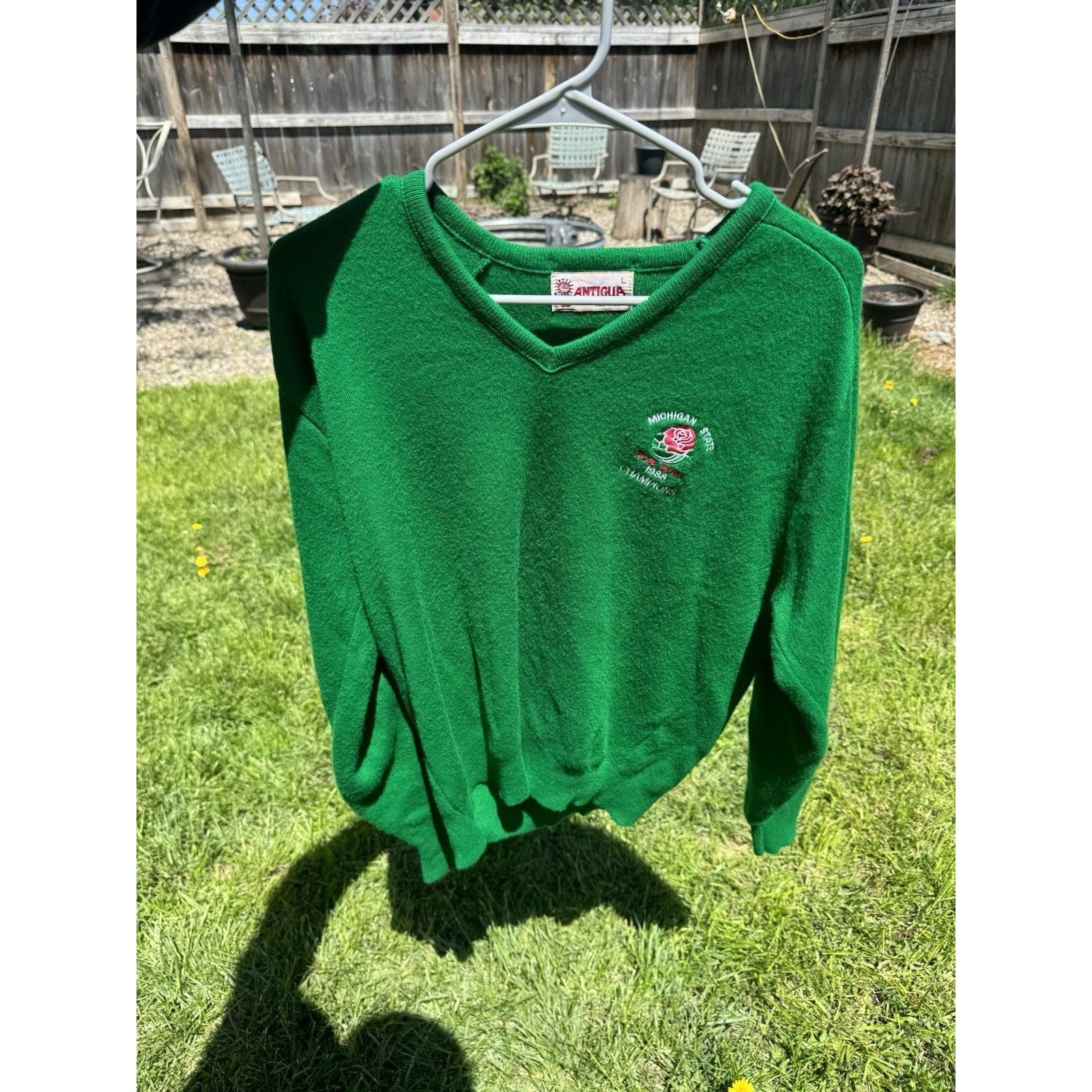 Antigua Michigan State 1988 Rose Bowl Sweater Antigua Size US L / EU 52-54 / 3 - 1 Thumbnail