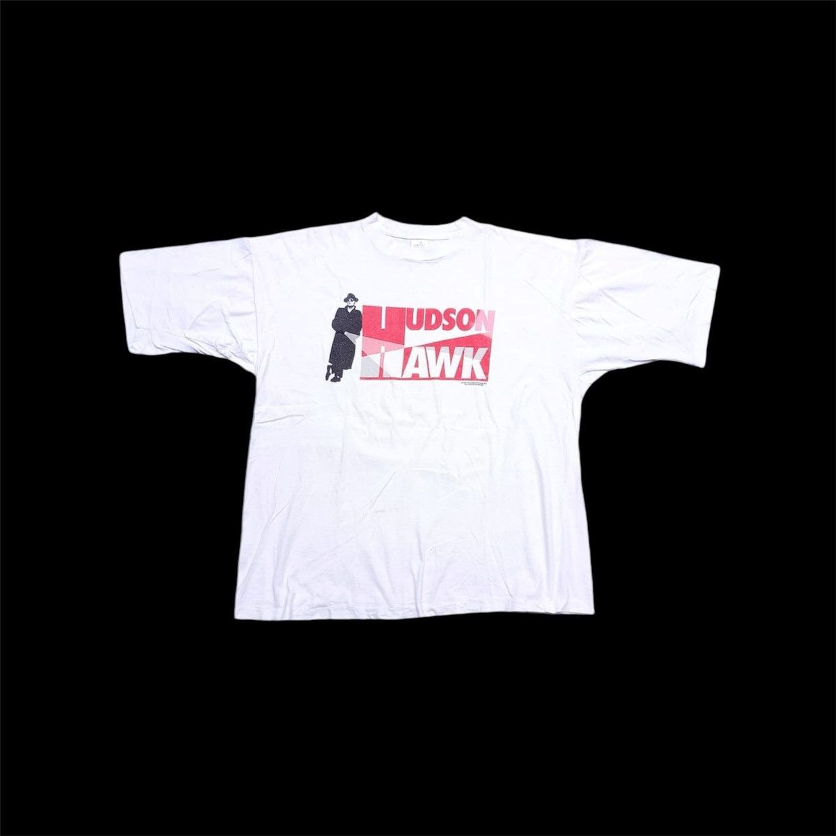 HUDSON HAWKS White Cap Sleeve Shirt HUDSON HAWKS White Cap Sleeve Shirt
