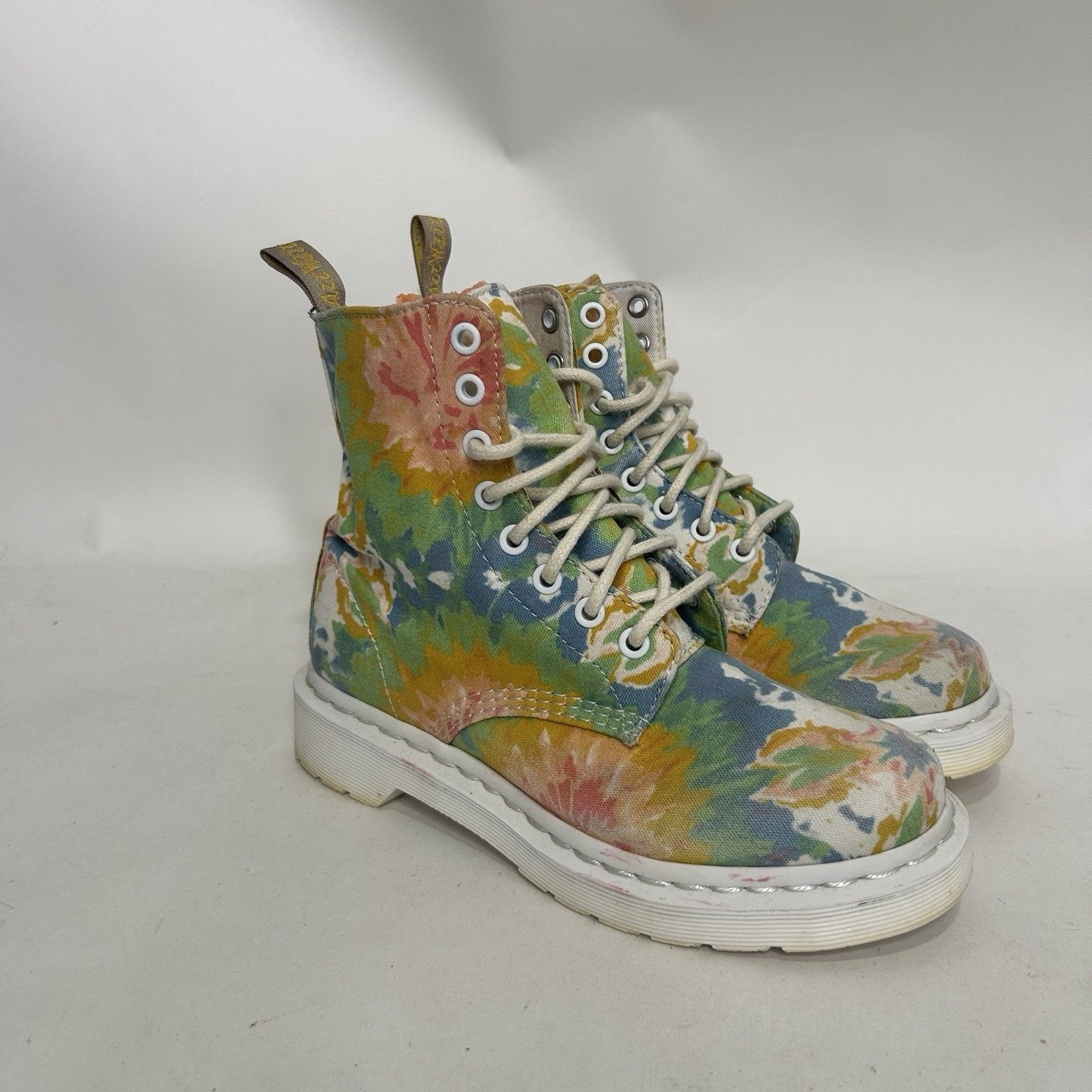 Dr. Martens Dr. Martens Women's Page Boots “Pastel Tie-Dye” Size US 6 / IT 36 - 1 Thumbnail