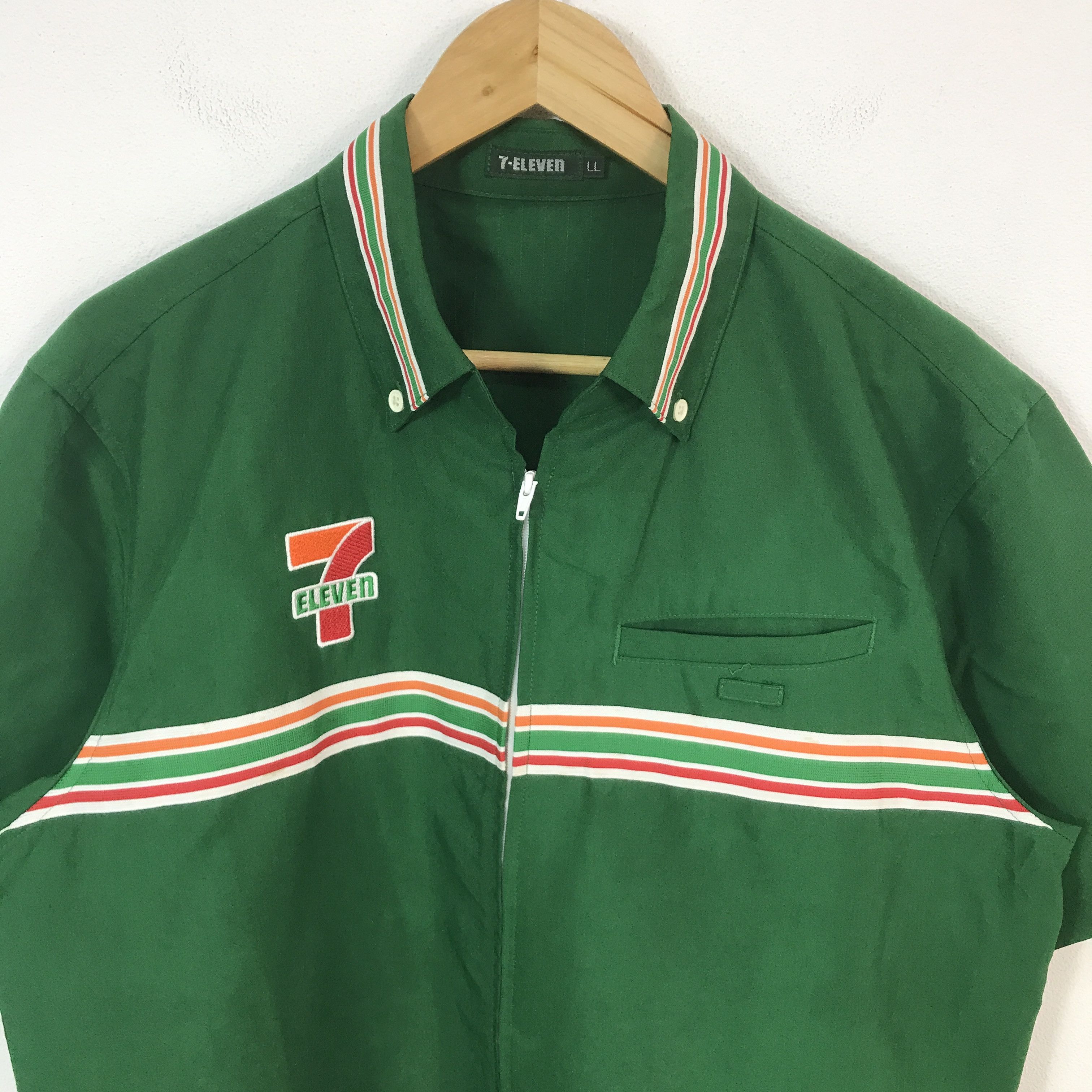 Japanese Brand Vintage 7 eleven Japan Woking Shirt jacket Size US L / EU 52-54 / 3 - 3 Thumbnail