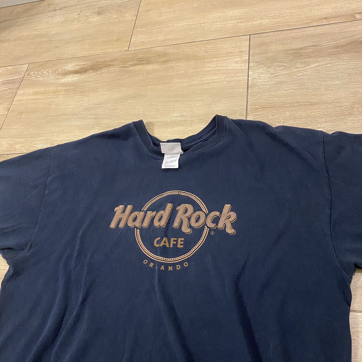 Hard Rock Cafe × Vintage Crazy Vintage Hard Rock Cafe Orlando Black T-Shirt Size US XL / EU 56 / 4 - 3 Thumbnail
