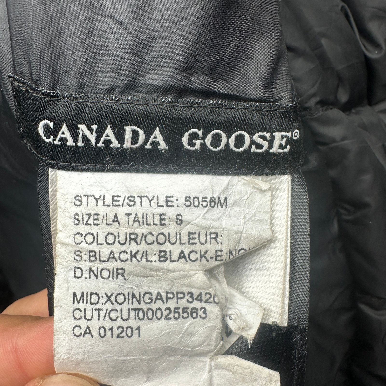 Canada Goose Canada Goose Lodge Jacket 5056M Black Mens Small PATCHED Size US S / EU 44-46 / 1 - 6 Thumbnail