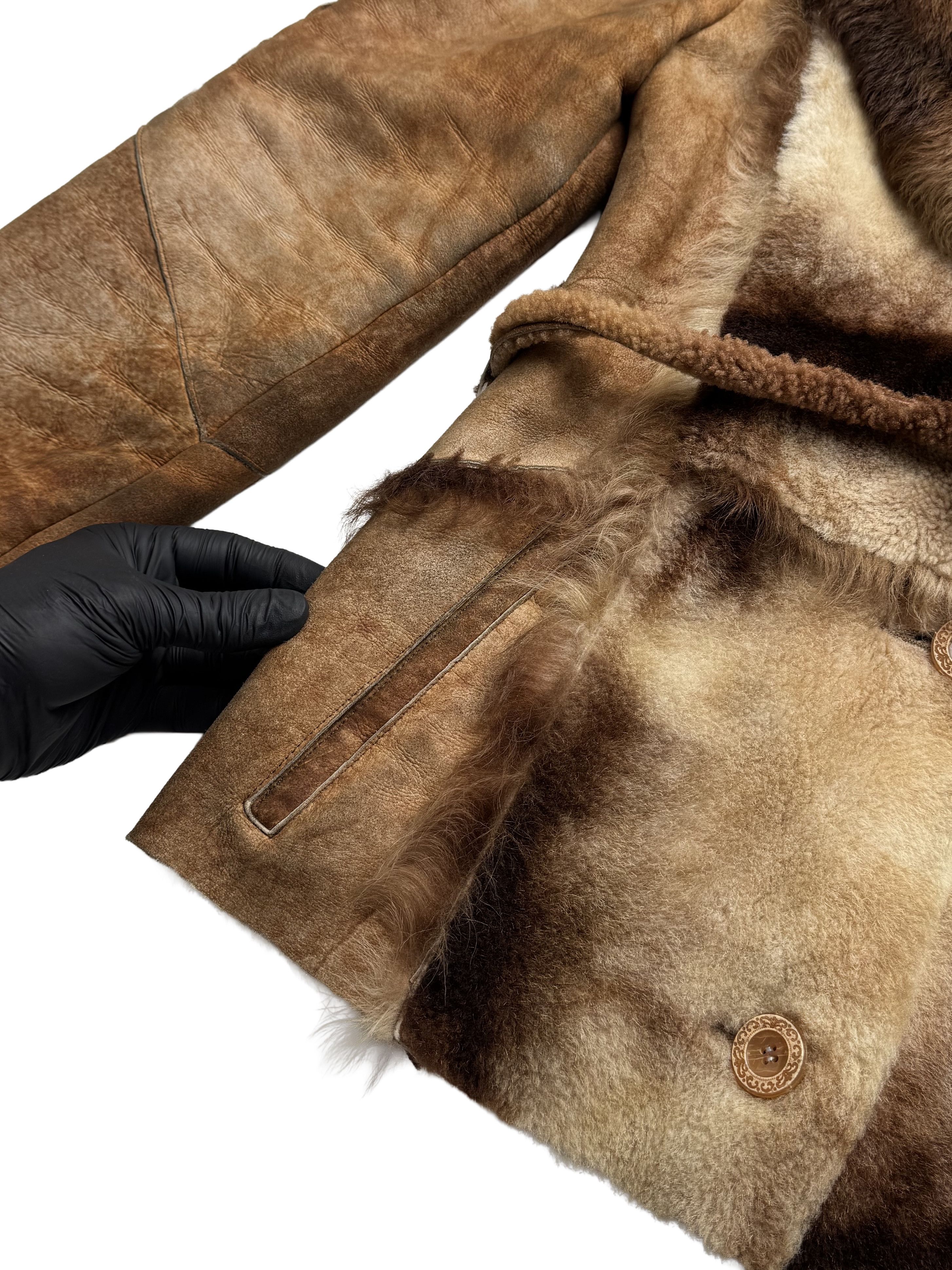 Japanese Brand Vintage Hooded Real Sheepskin Jacket With Belt Size S / US 4 / IT 40 - 12 Thumbnail