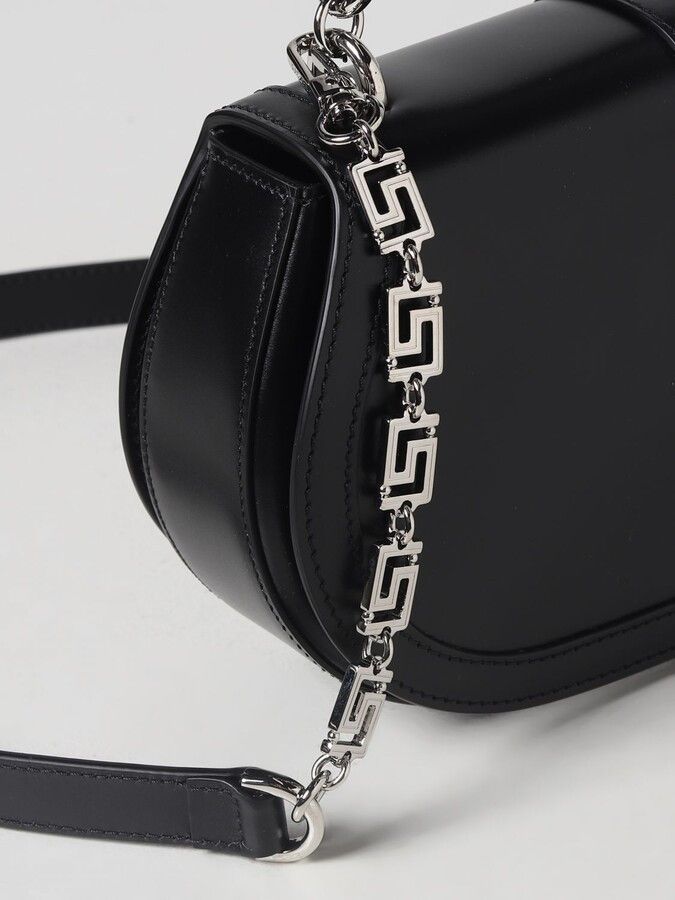 Versace o1mle0824 Size: OS / Goddess Leather Crossbody Bag in Black Size ONE SIZE - 3 Thumbnail