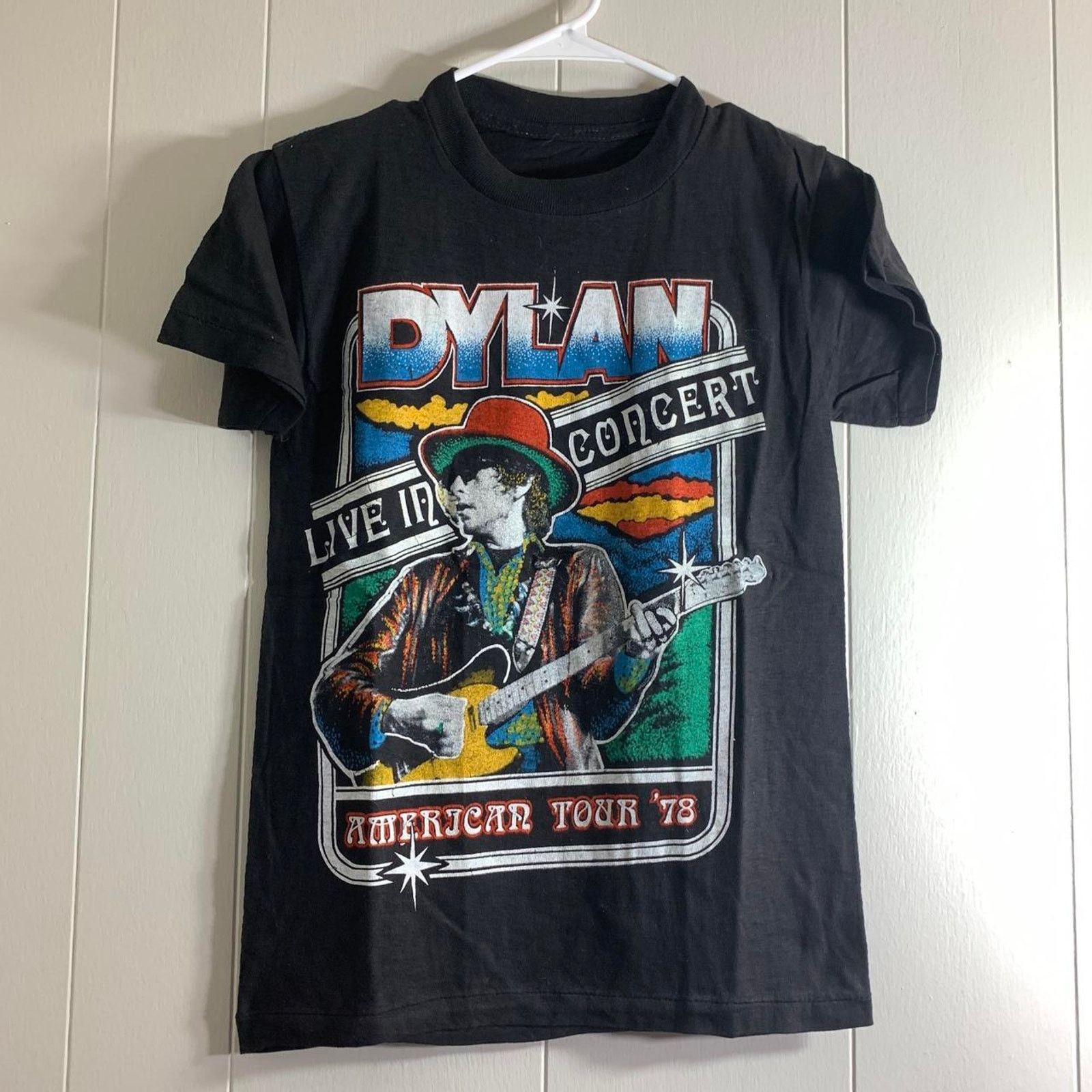 Vintage 1978 BOB DYLAN Live In Concert American Tour tee shirt L Size US L / EU 52-54 / 3 - 2 Thumbnail