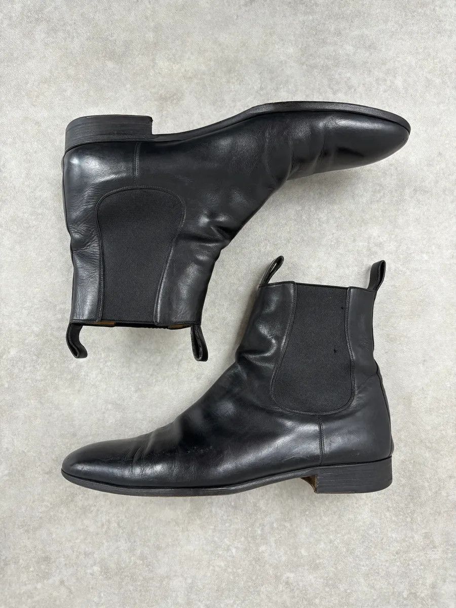 Gucci Gucci Black Leather Minimalist Premium Boots Size US 11 / EU 44 - 4 Thumbnail
