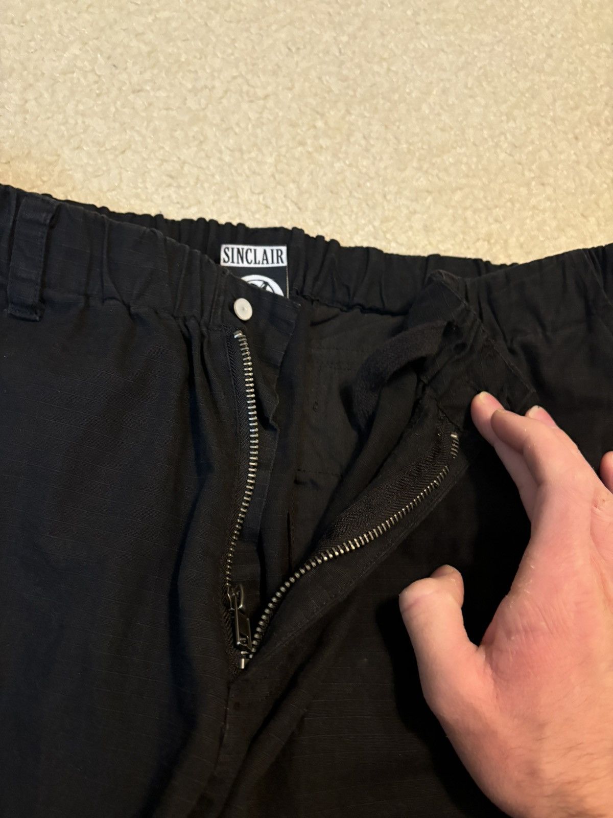 Sinclair Global Sinclair Zip Off Cargo Shorts Black Size US 38 / EU 54 - 3 Thumbnail