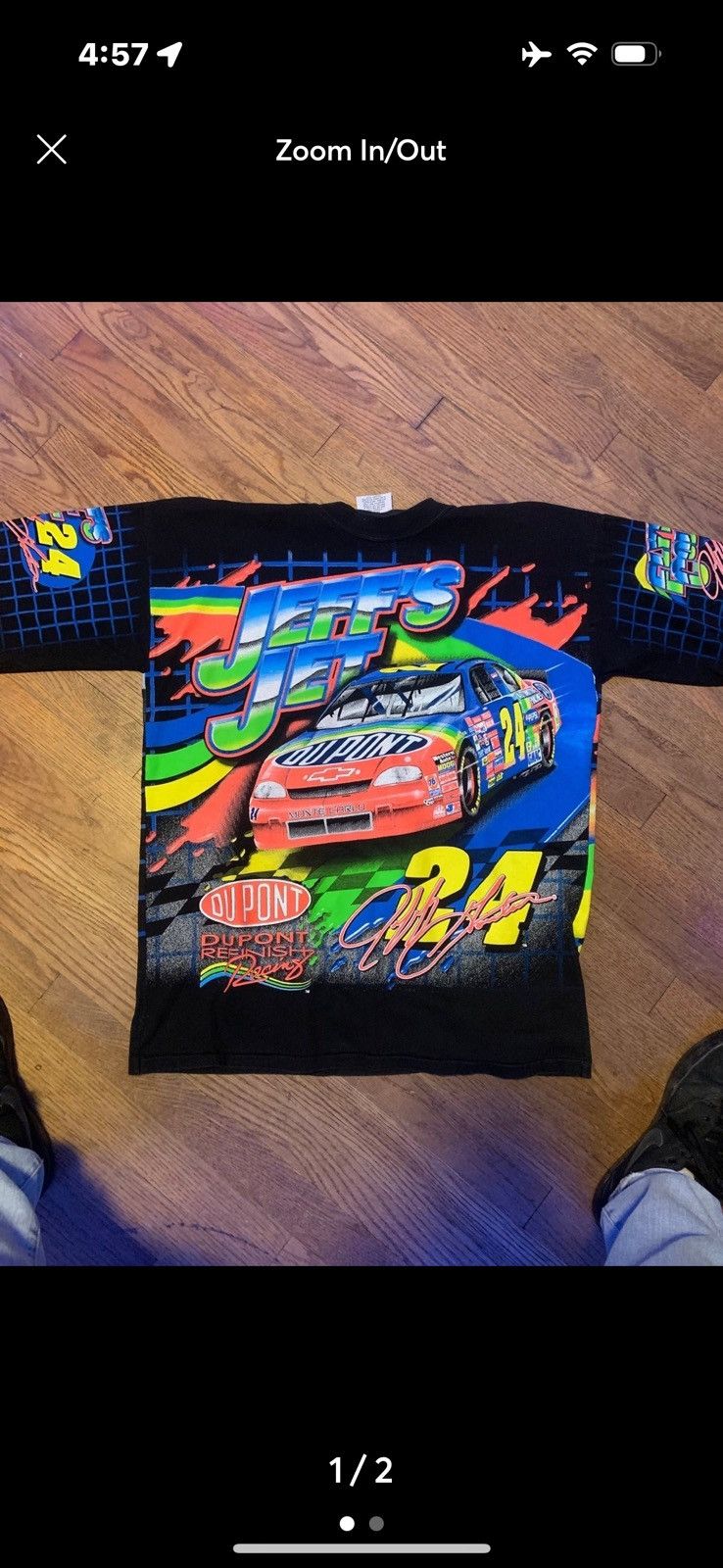 NASCAR × Vintage Jeff Gordan All Over Print Tee Size US M / EU 48-50 / 2 - 2 Thumbnail