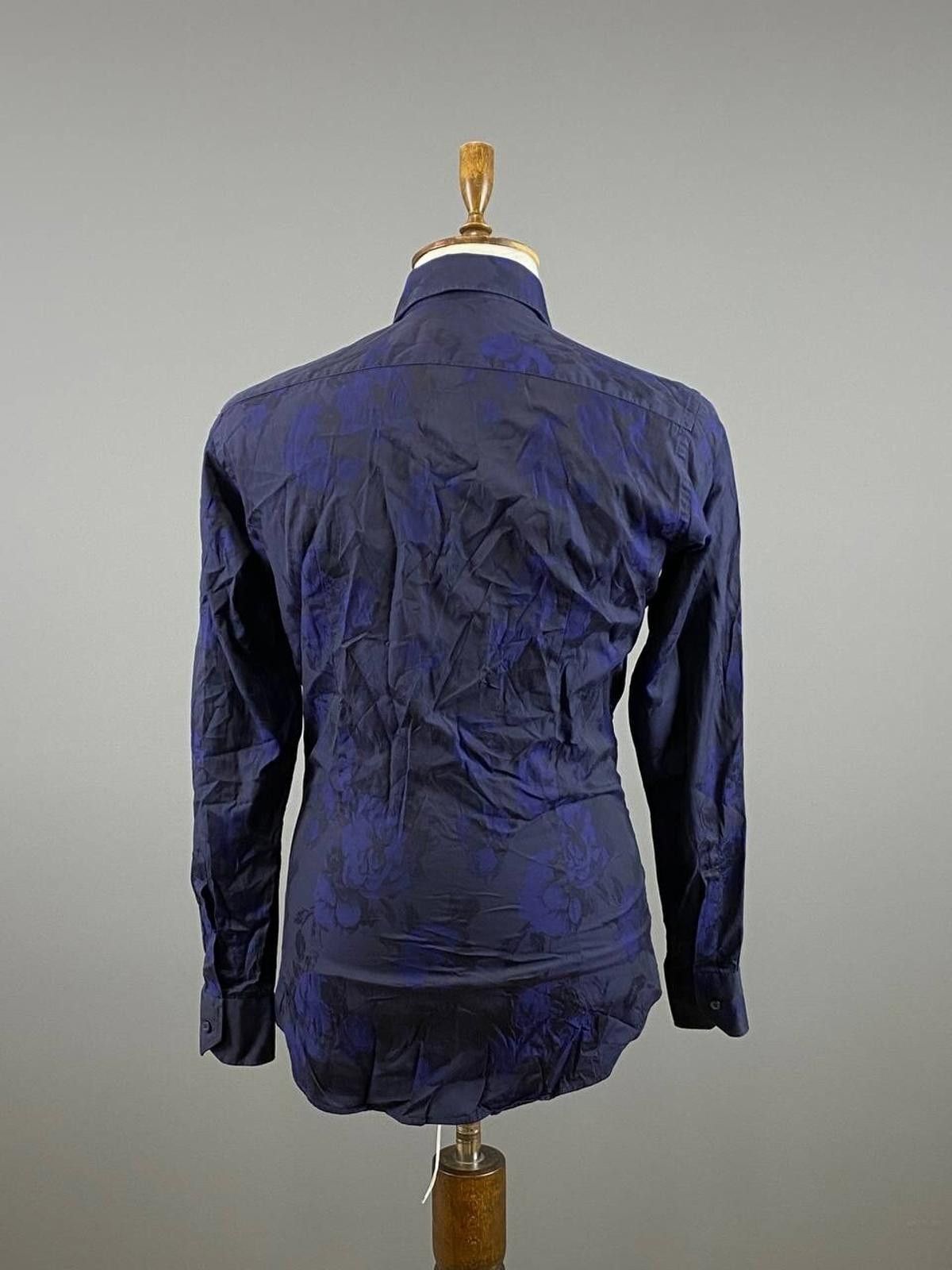 Etro Etro Milano Blue Floral Print Button Down Shirt Size 39 Size US M / EU 48-50 / 2 - 8 Thumbnail
