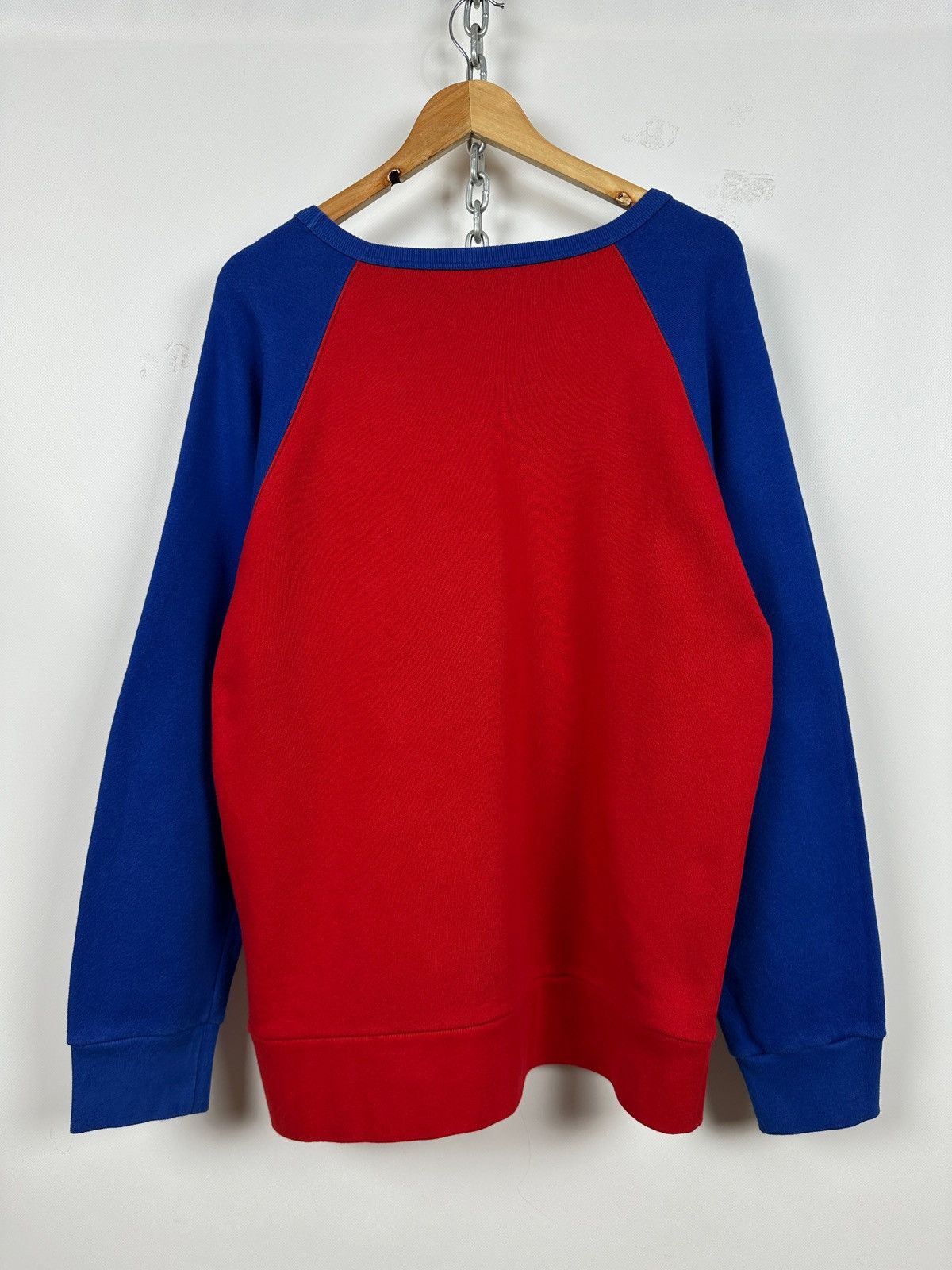 Gucci Gucci Red/Blue Crewneck Sweatshirt Size US L / EU 52-54 / 3 - 2 Thumbnail