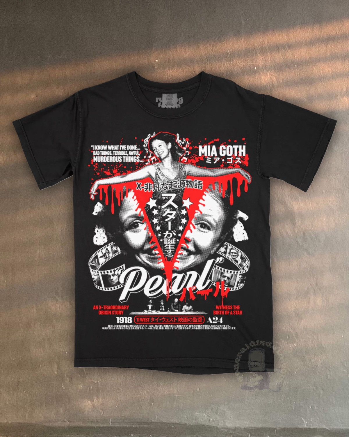 Rucking Fotten PEARL x RF パール // BAD THINGS T-SHIRT mia goth Size US L / EU 52-54 / 3 - 1 Thumbnail
