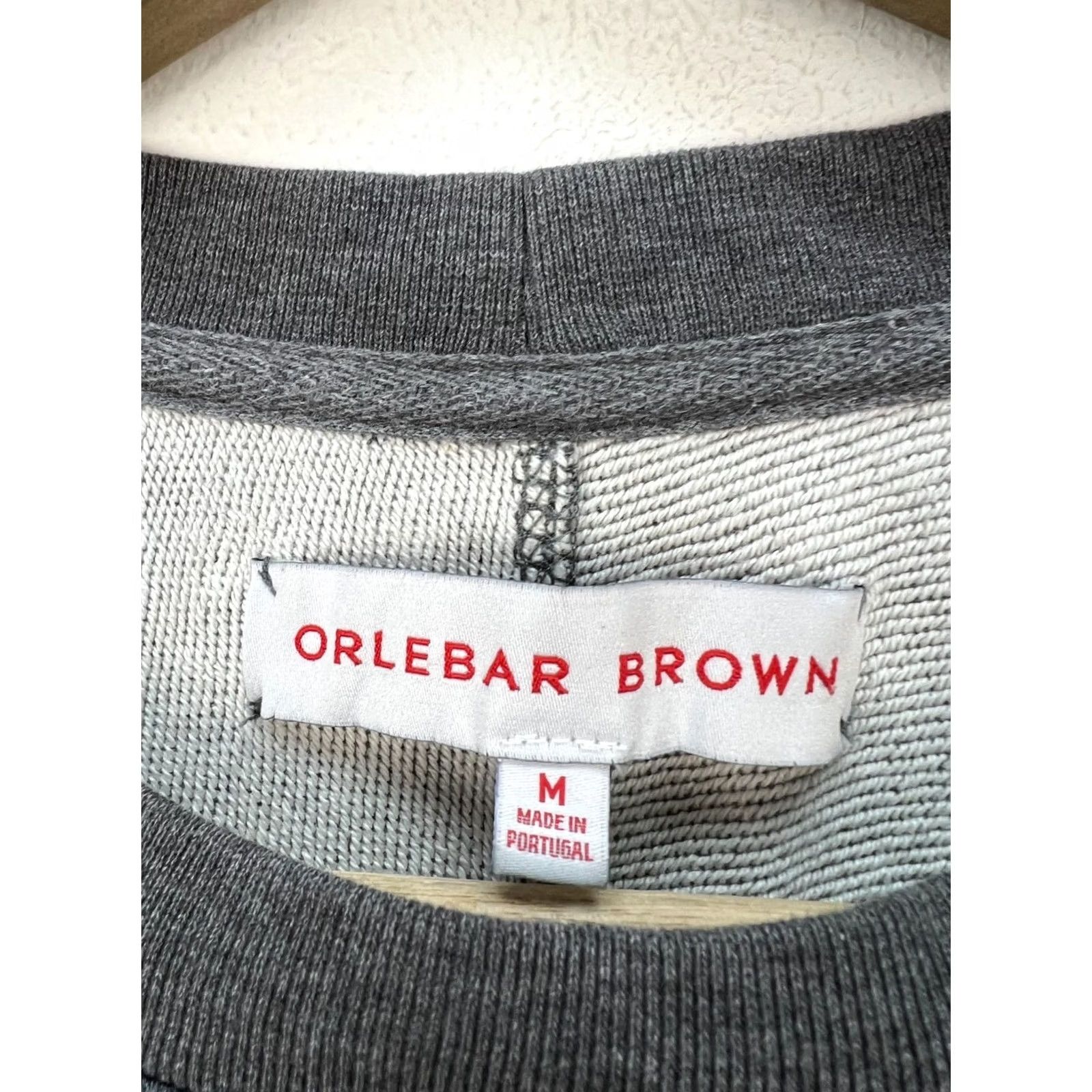 Orlebar Brown Orlebar Brown Sweatshirt Crew Neck Gray Size M Mens Pullover Long Sleeve Cotton Logo Regular Fit Size US M / EU 48-50 / 2 - 3 Thumbnail
