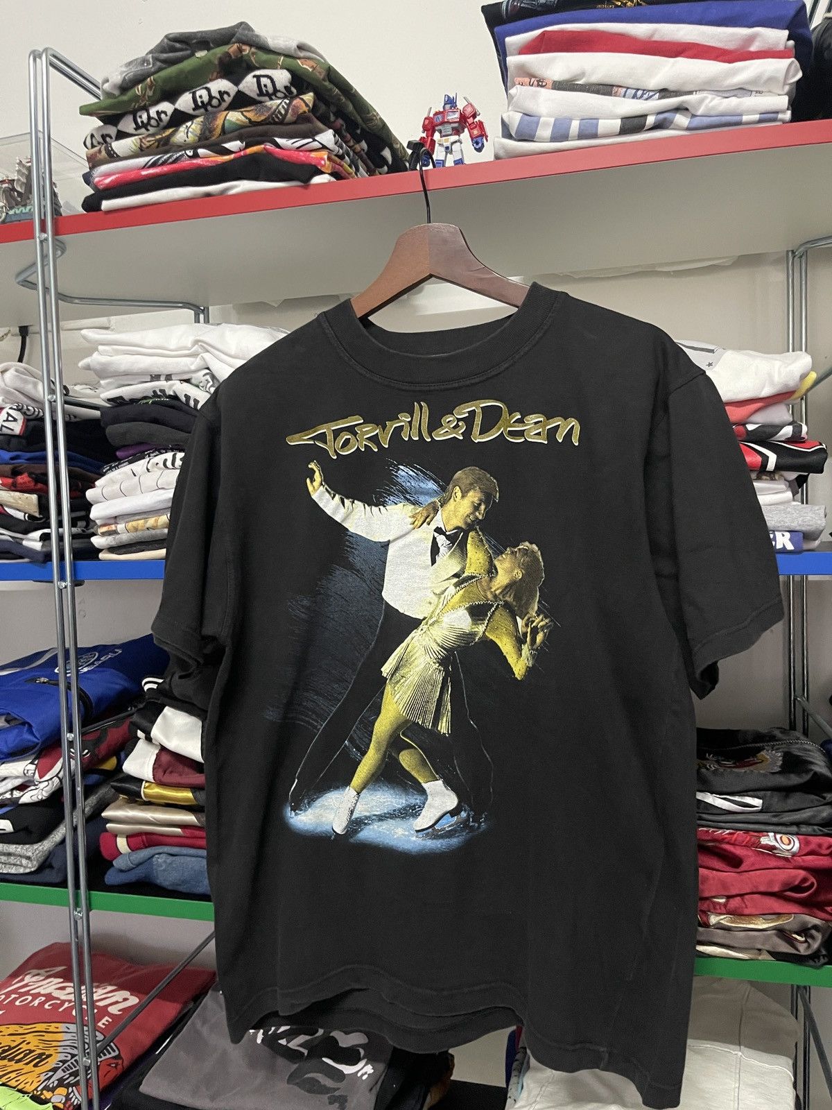 Vintage Vintage 90s Torvill & Dean Ice Dance Tour Graphic Tee Size US M / EU 48-50 / 2 - 4 Thumbnail