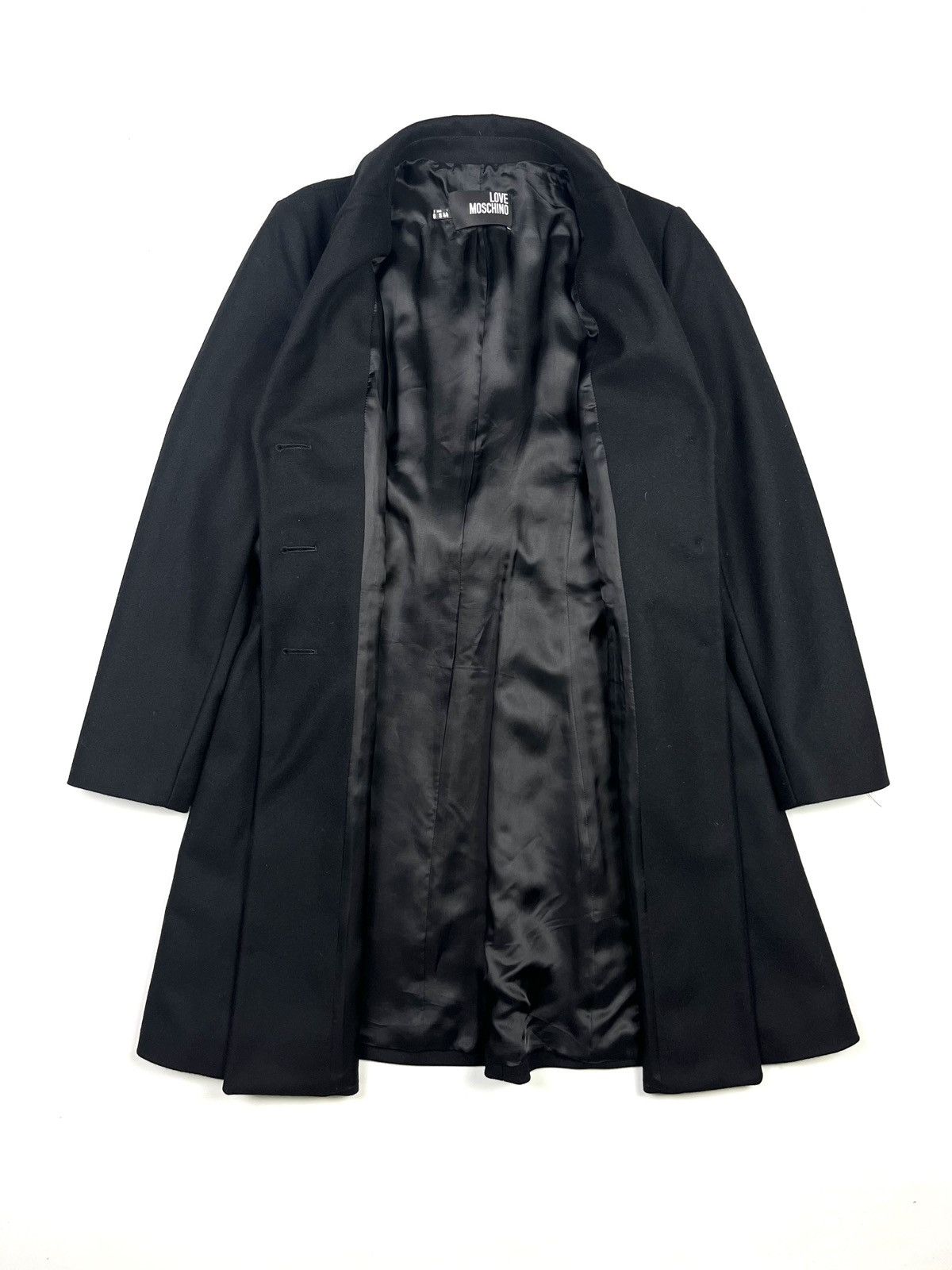 Love Moschino Love Moschino Cashmere Luxury Coat Black Size M / US 6-8 / IT 42-44 - 7 Thumbnail