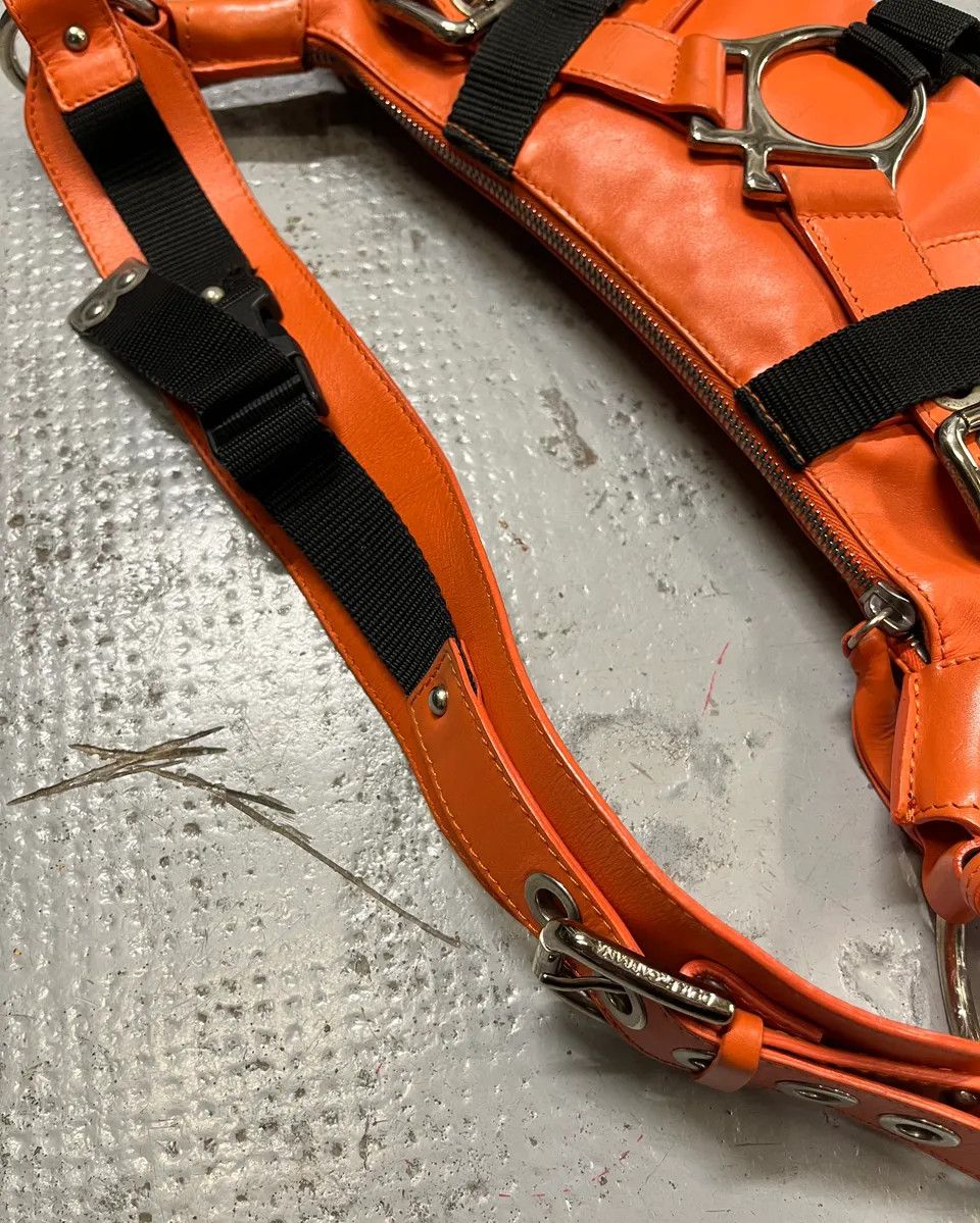 Dolce & Gabbana AW2003 Dolce & Gabbana Orange Leather Bondage Shoulder Bag Size ONE SIZE - 9 Thumbnail