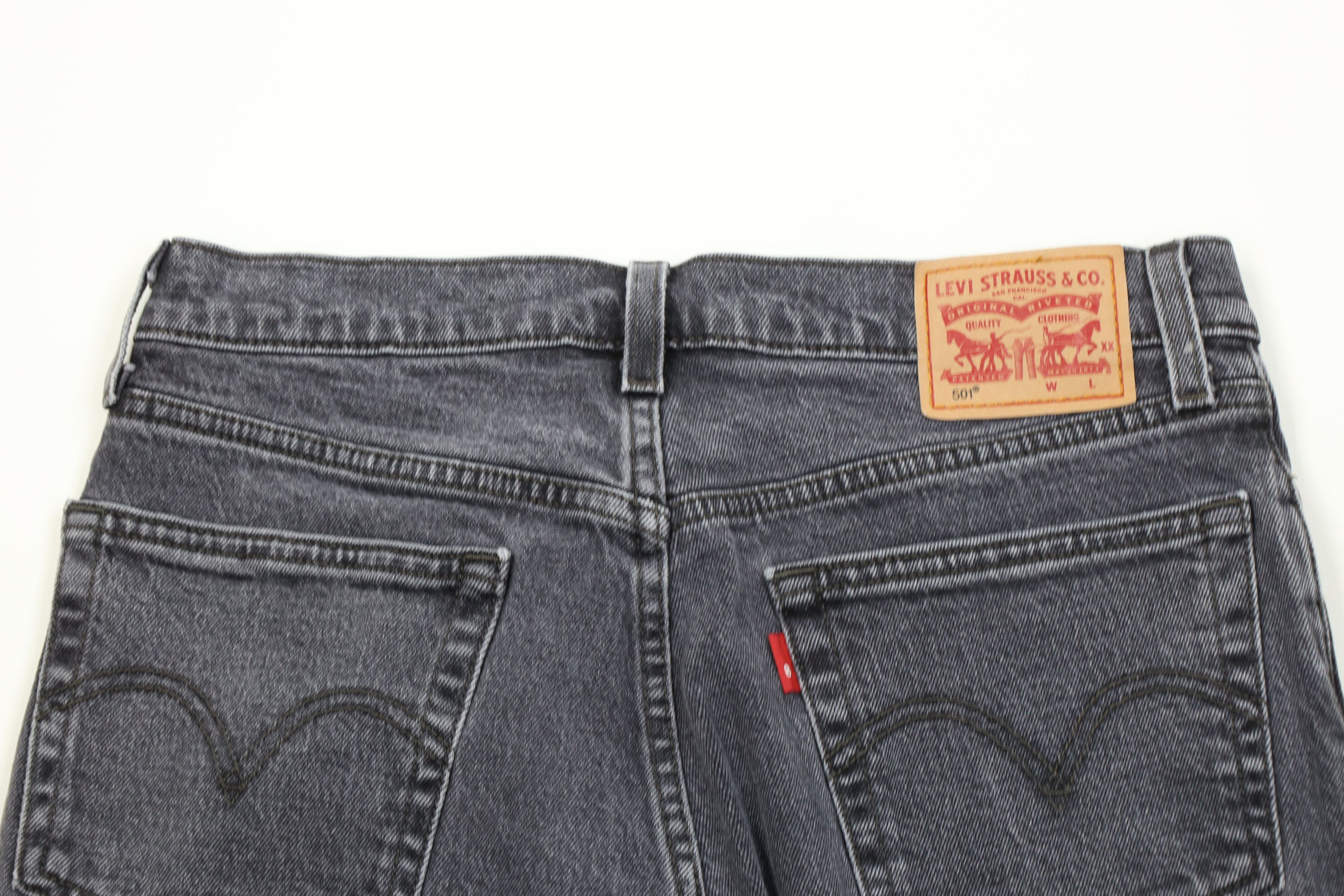 Levi's Vintage Y2K Levis 501xx Button Fly Original Jeans Black Size 28" / US 6 / IT 42 - 9 Thumbnail