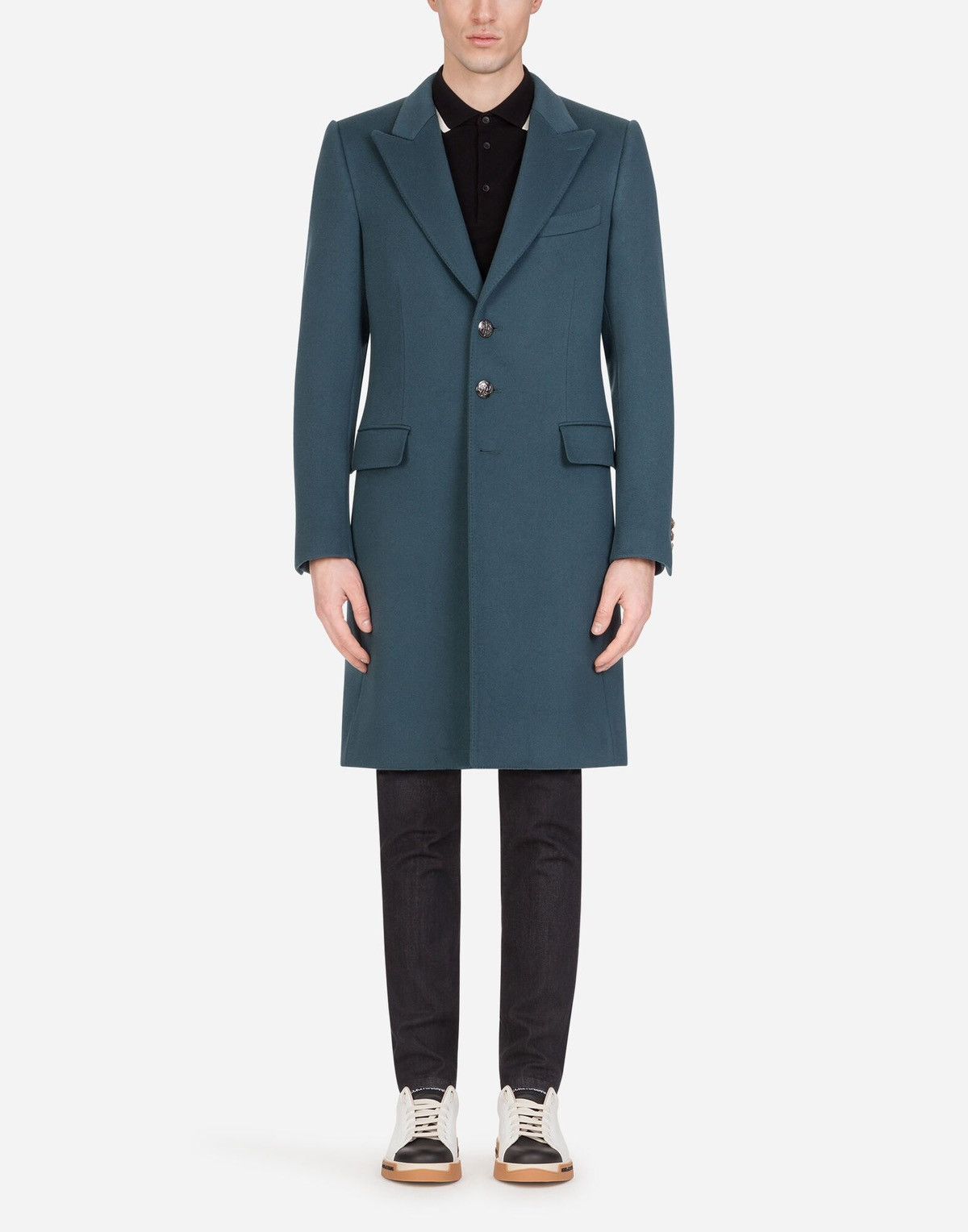 Dolce & Gabbana NWT! $7250 Dolce Gabbana 100% Cashmere Coat Metal Button Size US XL / EU 56 / 4 - 2 Thumbnail